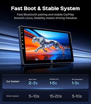 Car Radio Stereo for Jeep Wrangler JK Compass Patriot Liberty | Linux 10.2 Inch Touchscreen Wireless CarPlay Android Auto Navigation WiFi Bluetooth FM/AM SWC HD Backup Camera