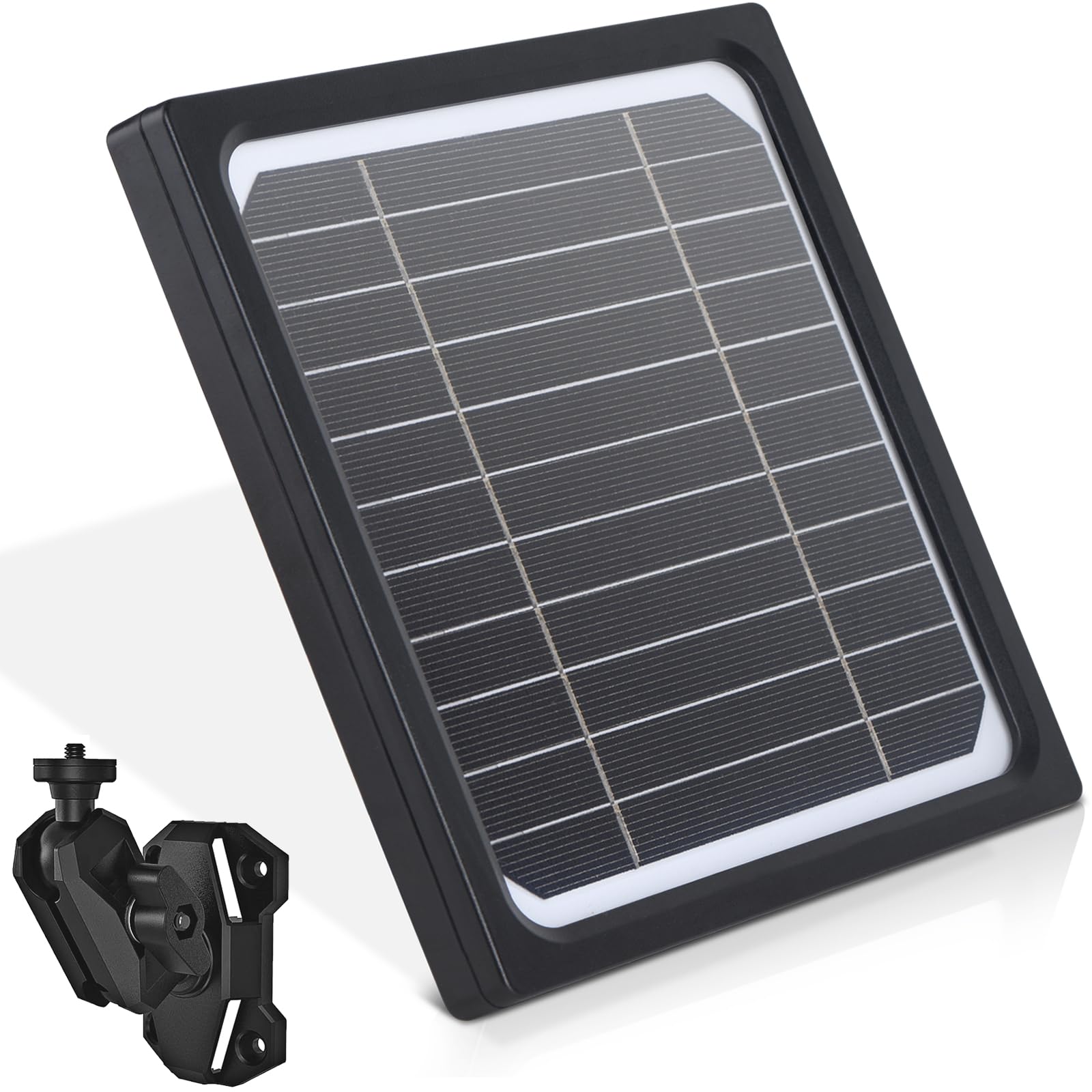 Pannello solare per fotocamera da sentiero, 5 W, 12 V, 6 V, kit con batteria ricaricabile da 5200 mAh e caricabatterie solare impermeabile, fornitura per telecamere da gioco, monitoraggio della fauna