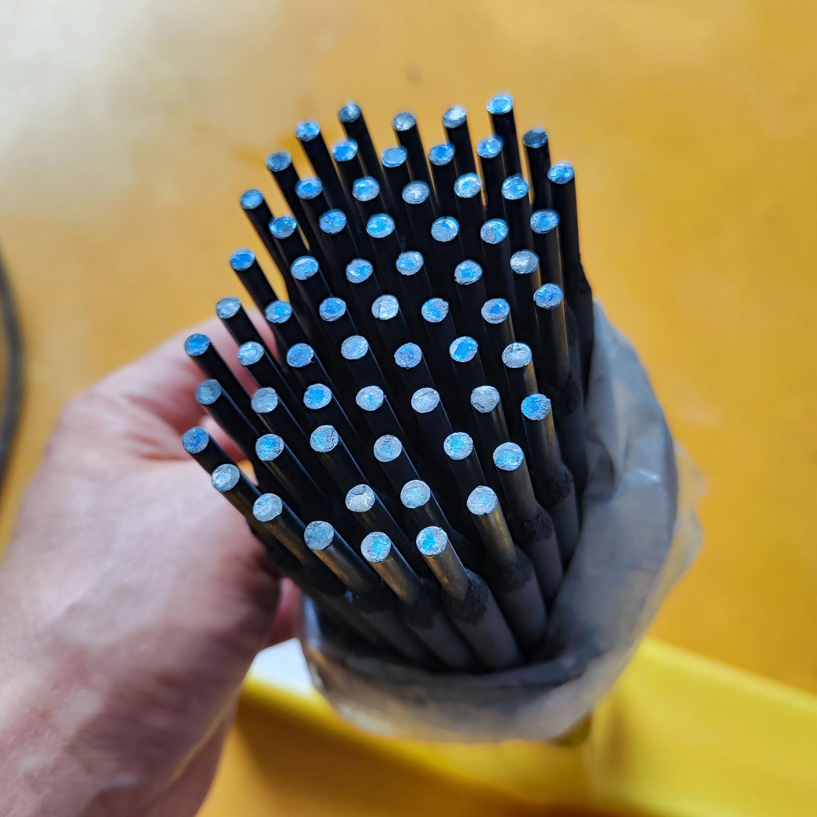 Varillas de soldadura de carburo de tungsteno - Opciones de diámetro 2,5 mm, 3,2 mm, 4,0 mm, 5,0 mm - Electrodos resistentes al desgaste for soldar 1 kg(D999x5.0mm)