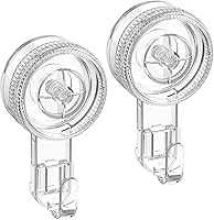 Vista 10 de LUXEAR Ganchos de succión de ducha, paquete de 2 ganchos de succión extraíbles y reutilizables, para ducha, impermeable, potente, ventosa, soporte