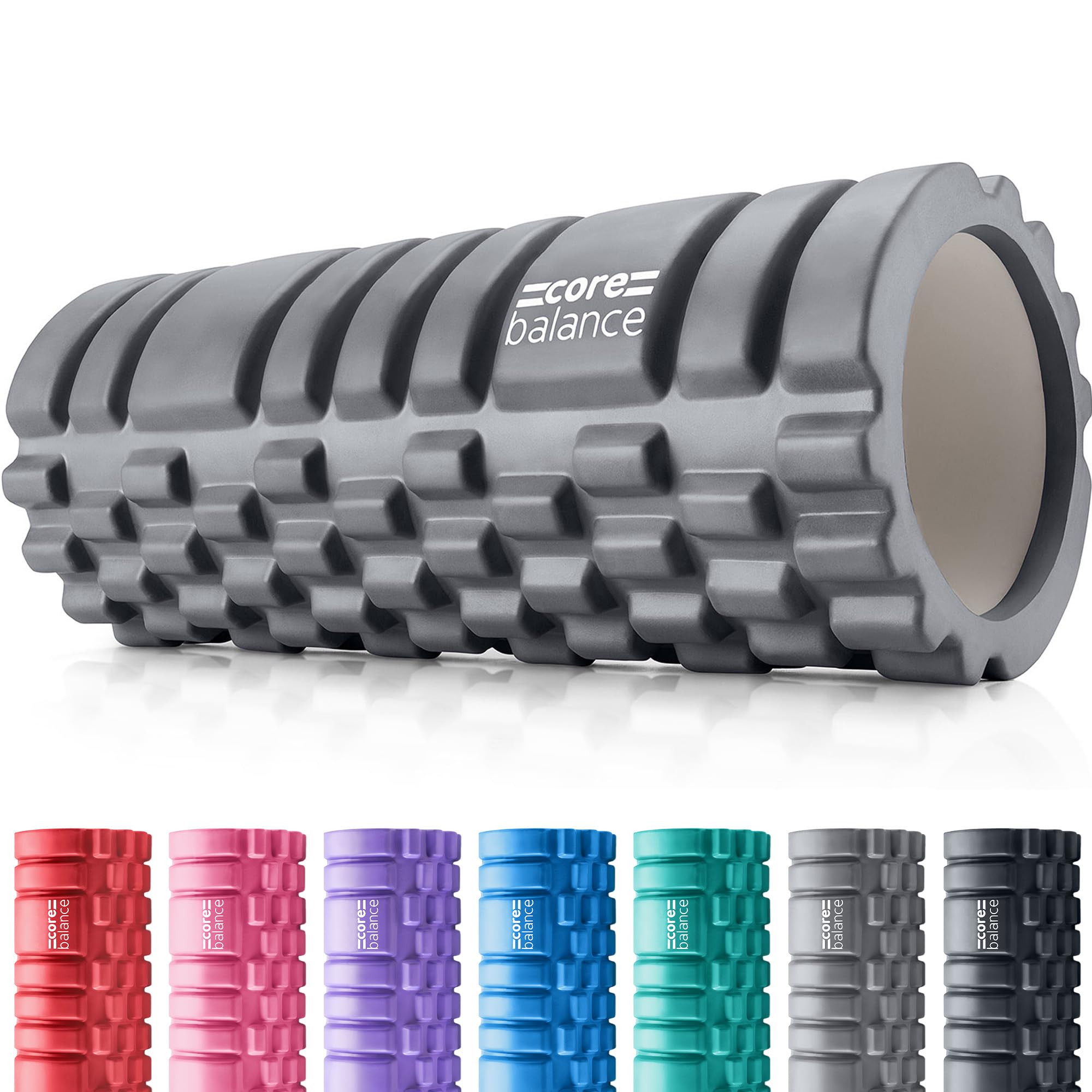 CORE BALANCEFoam Roller for Deep Tissue Muscle Massage, Trigger Point Grid Sports Massager, Fitness Gym Physio