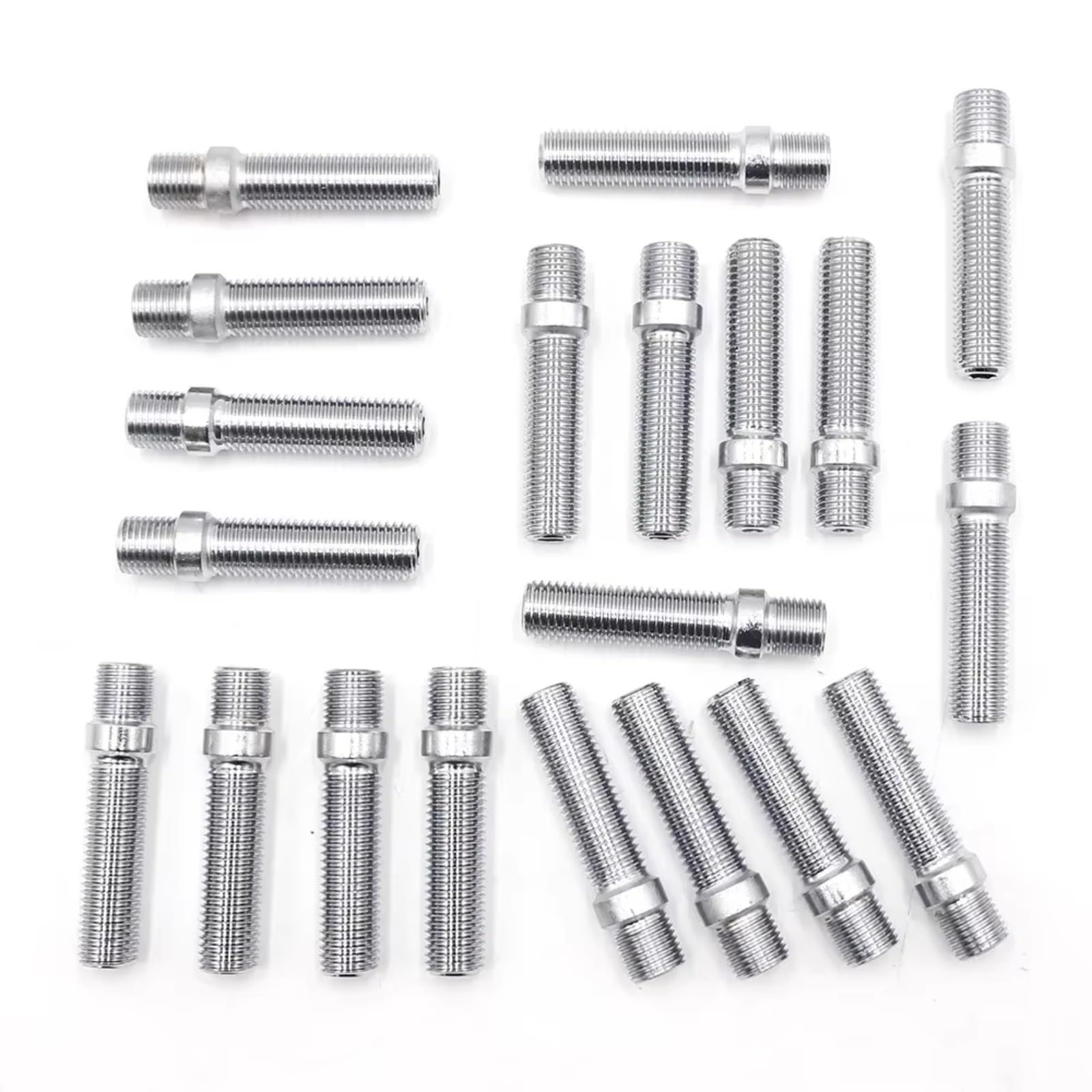 Auto Radschrauben Kompatibel Mit Extended Wheel Stud Conversion Screw Adapter M12*1,5-M12*1,5 / M12*1,25-M12*1,5 58mm 20X