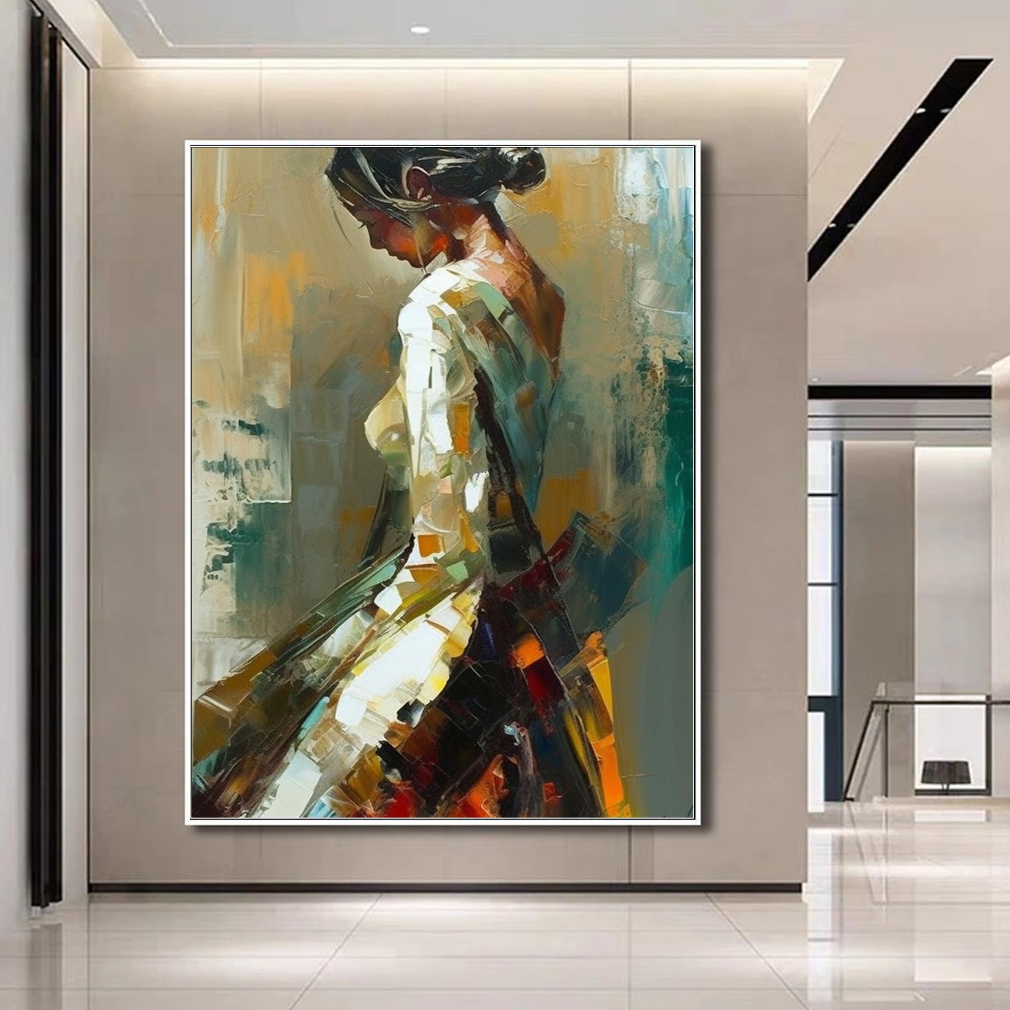 Amazon.com: Yahedoba Large abstract female side original abstract