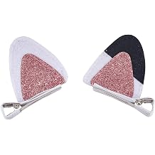 2 Pcs Cat Ears Hair Clips for Girls Cute Glitter Cat Ear Hair Pins Animal Hair Pins Barrettes for Girls Sparkly Alligator Hair Clips for Baby Girls Toddlers Teens Halloween Costume Party Supplies