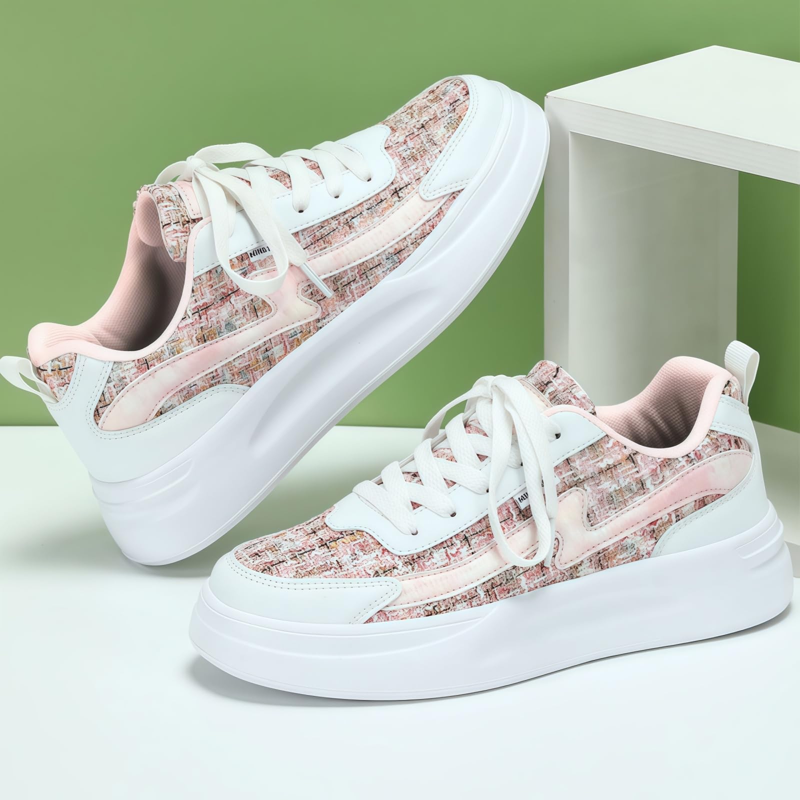 Modne damskie trampki z gwiazdami brokatowe cekiny sznurowane niskie buty tenisowe do biegania buty do chodzenia lekkie antypoślizgowe skórzane buty retro