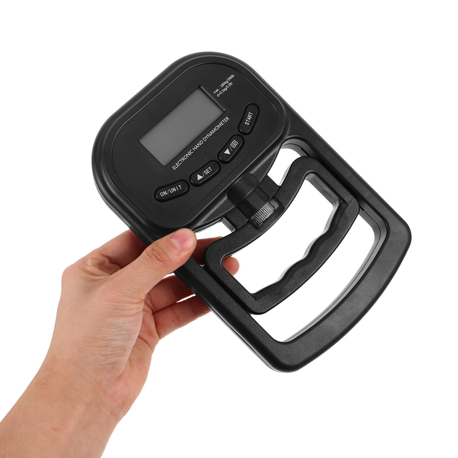 FRCOLOR Dinamómetro y Capacidad de 180kg Digital con Pantalla LCD de Fuerza de Agarre Portátil para Entrenamiento Profesional y Uso al Aire Libre
