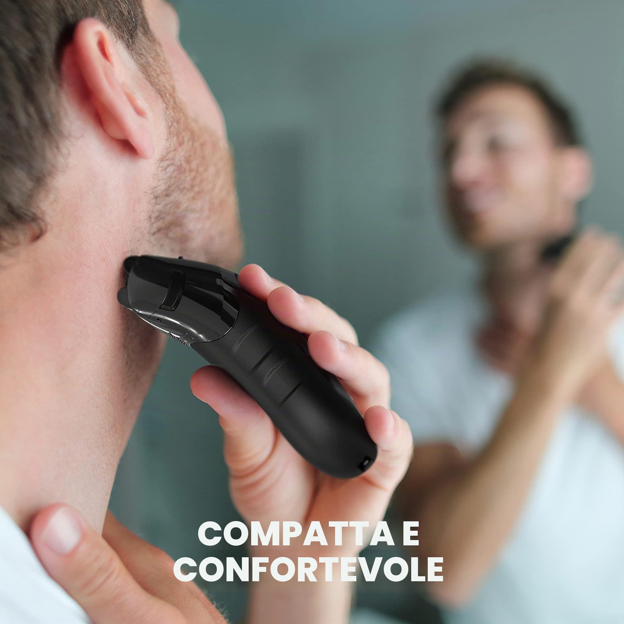 Wahl Li - Rasoio da viaggio compatto, rasoio elettrico da uomo, testina lavabile, facile da pulire, fogli flessibili, taglio stretto, piccoli rasoi da viaggio