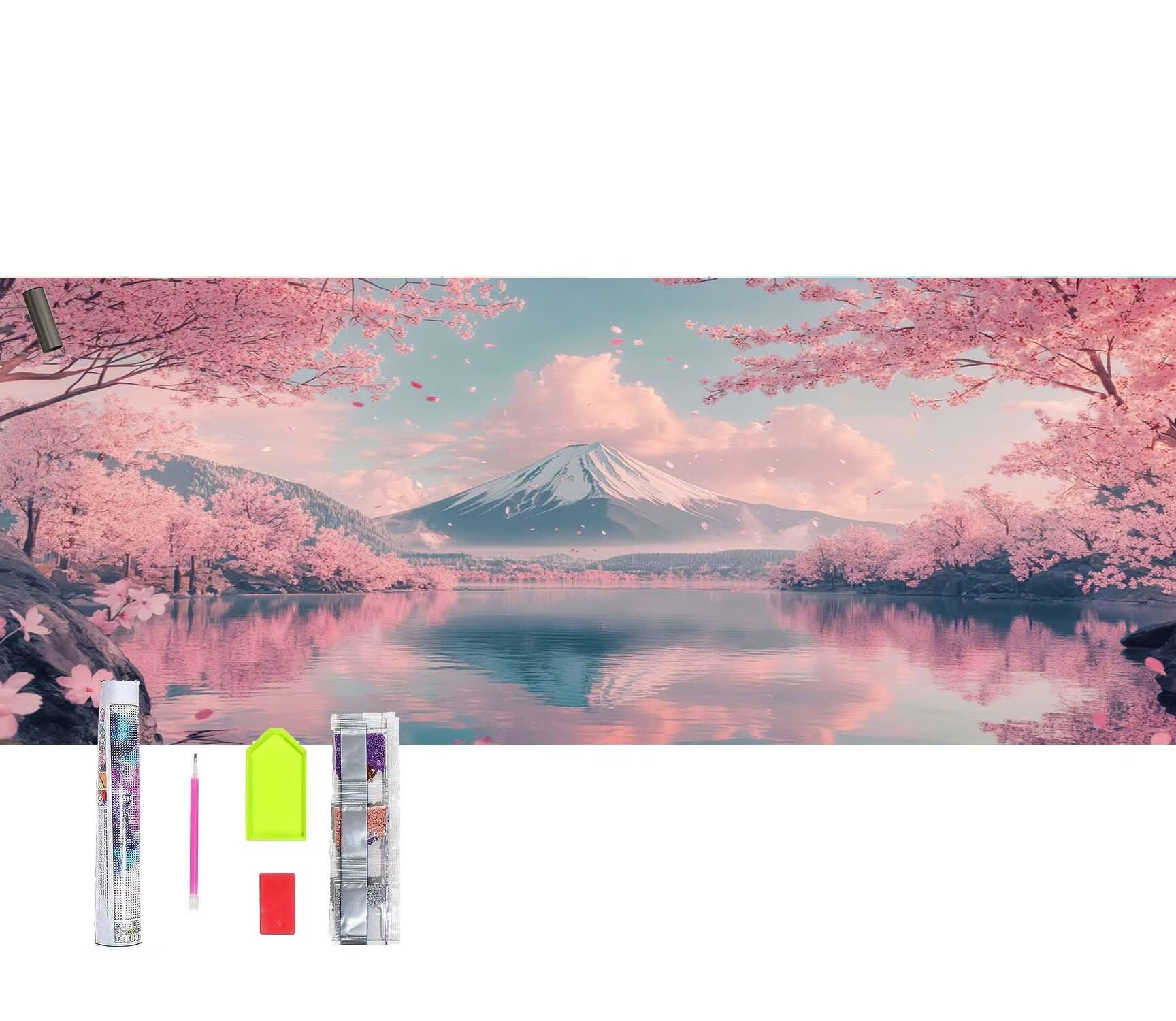 Diamentowe malowanie krajobraz diament malarstwo dla dorosłych Japonia diamentowe malowanie dla majsterkowiczów, DIY kryształ puzzle diament haft krzyżykowy mozaika rękodzieło, dekoracja domu prezent