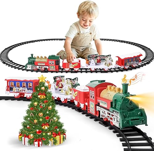 deAO Juguete de tren de Navidad 9669H-205
