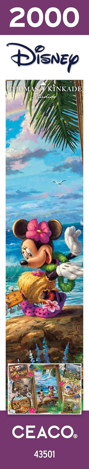 Ceaco - Thomas Kinkade - Disney - Travel Collage - 2000 Piece Jigsaw Puzzle