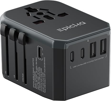 EPICKA Universal Travel Adapter, European Travel Plug Adapte