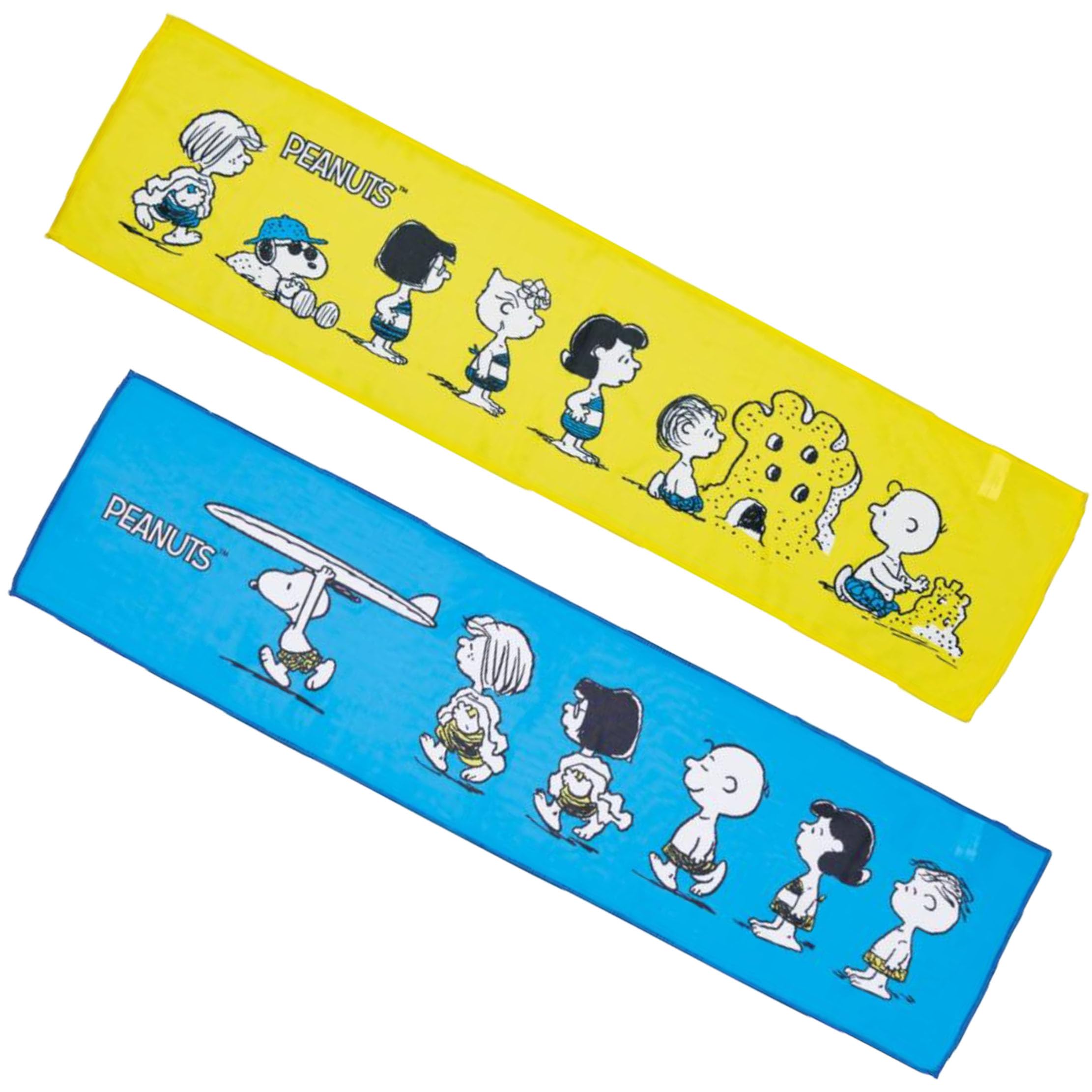 Amazon｜SNOOPY クールタオル 接触冷感 ひんやり 手ぬぐい感覚 首 掛け