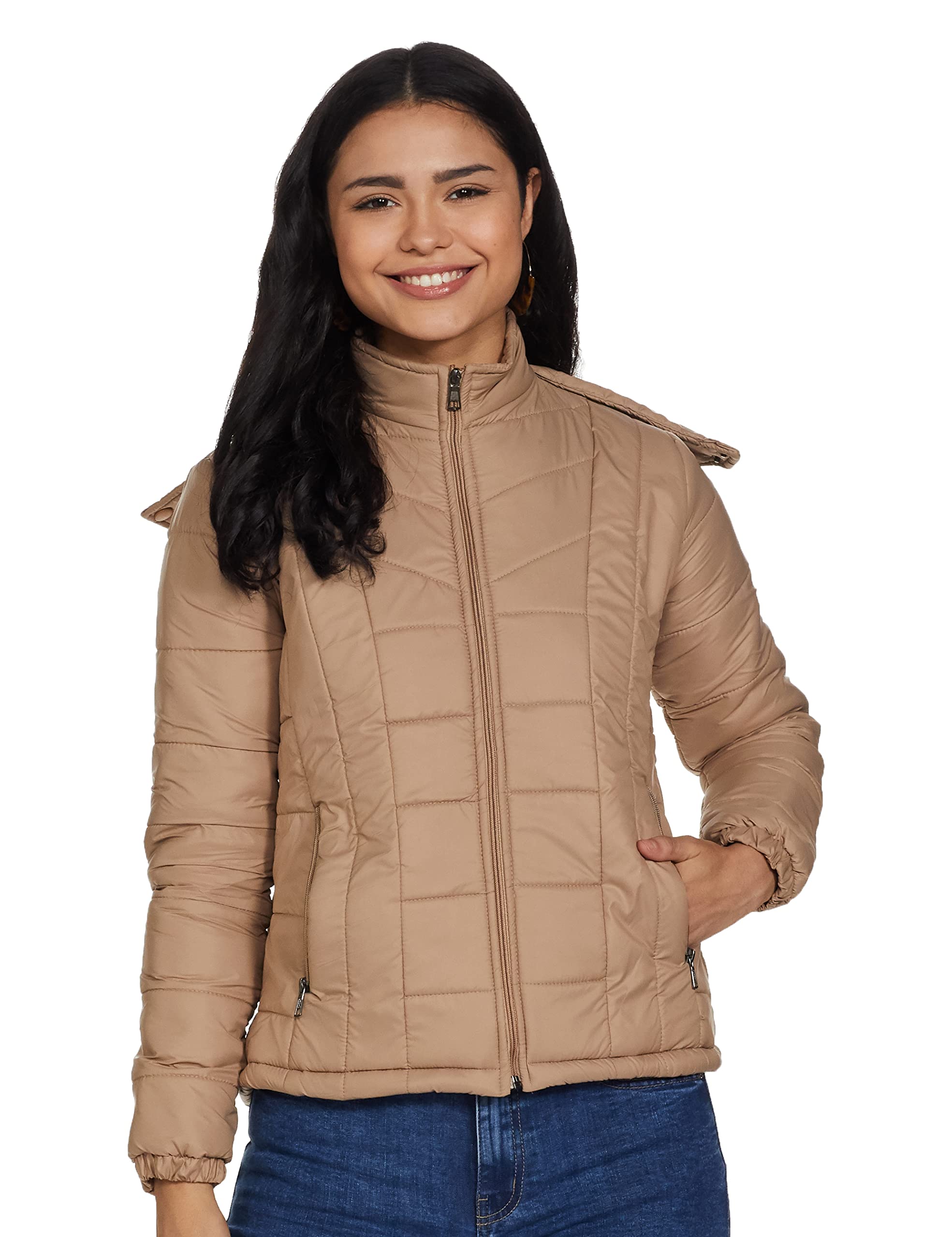 Christy WorldWomen's Jackets (WMN_JKT_127_Beige S)