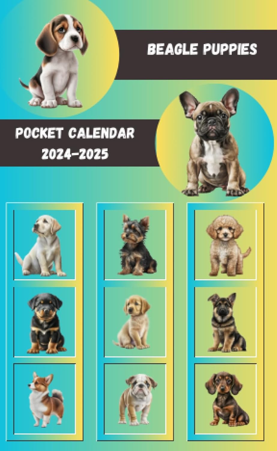 Beagle puppies Pocket Calendar 20242025 Publishing 2024