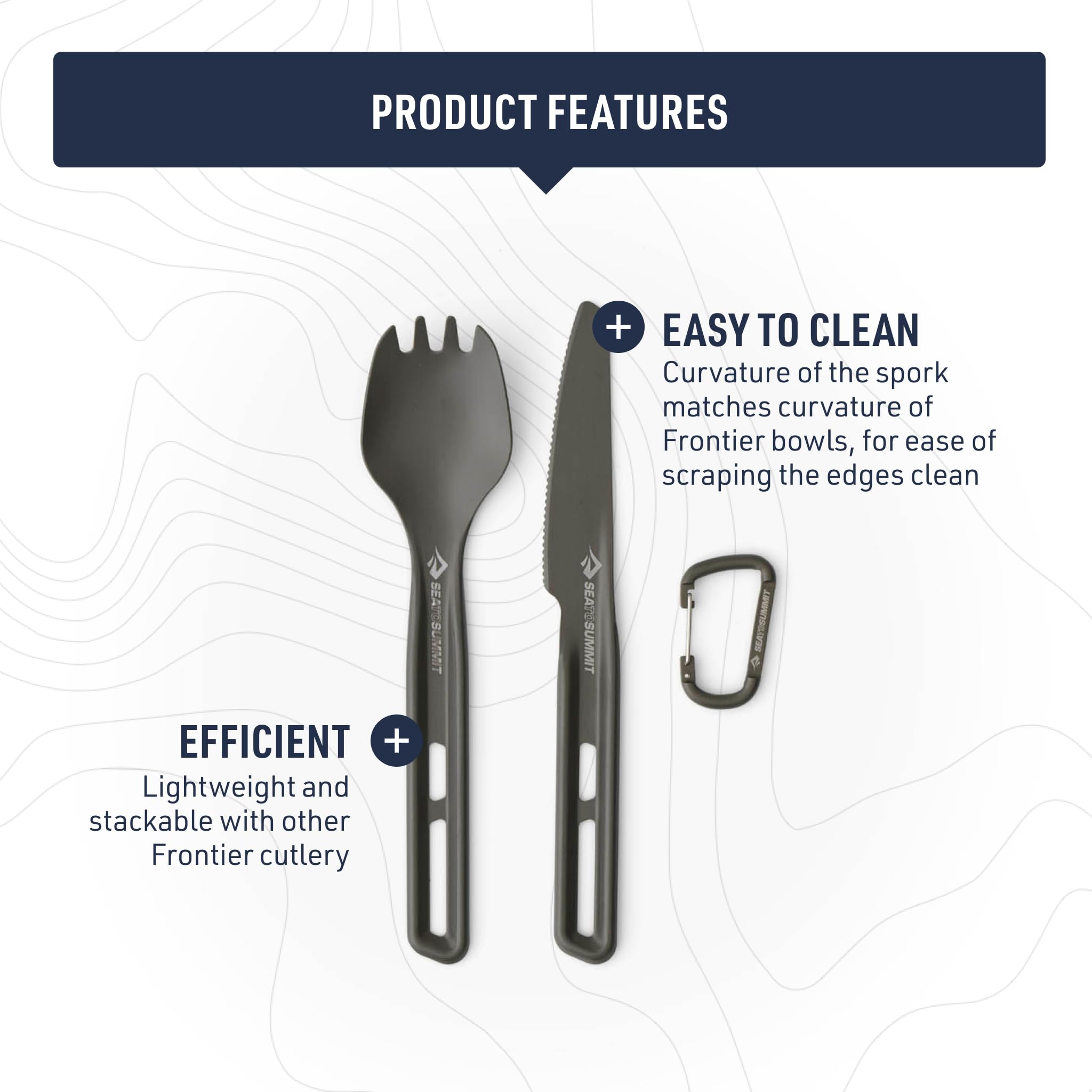 Sea to Summit Frontier Ultralight - Set di posate, forchetta e coltello