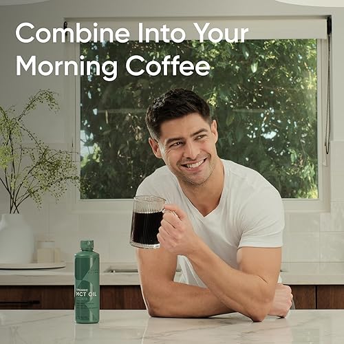 Miniatura 3 de Sports Research - Aceite orgánico MCT de Sports Research - Keto y MCT veganos C8, C10, C12 de cocos - Combustible graso para el cerebro y el cuerpo,