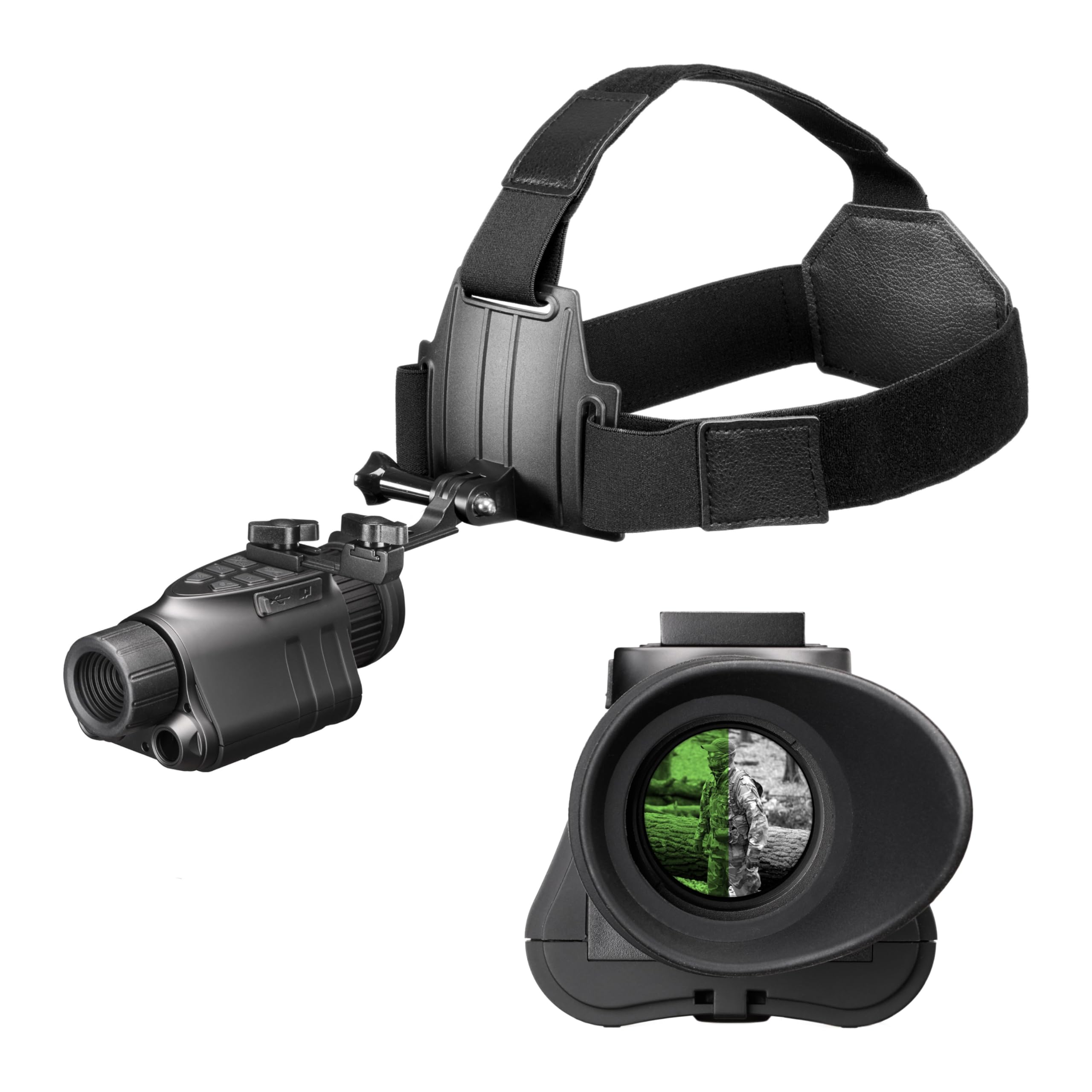 Nightfox Prowl Night Vision Monocular 32GB HD Recording 1x Magnification 54° Wide FOV Dual IR 850 940nm