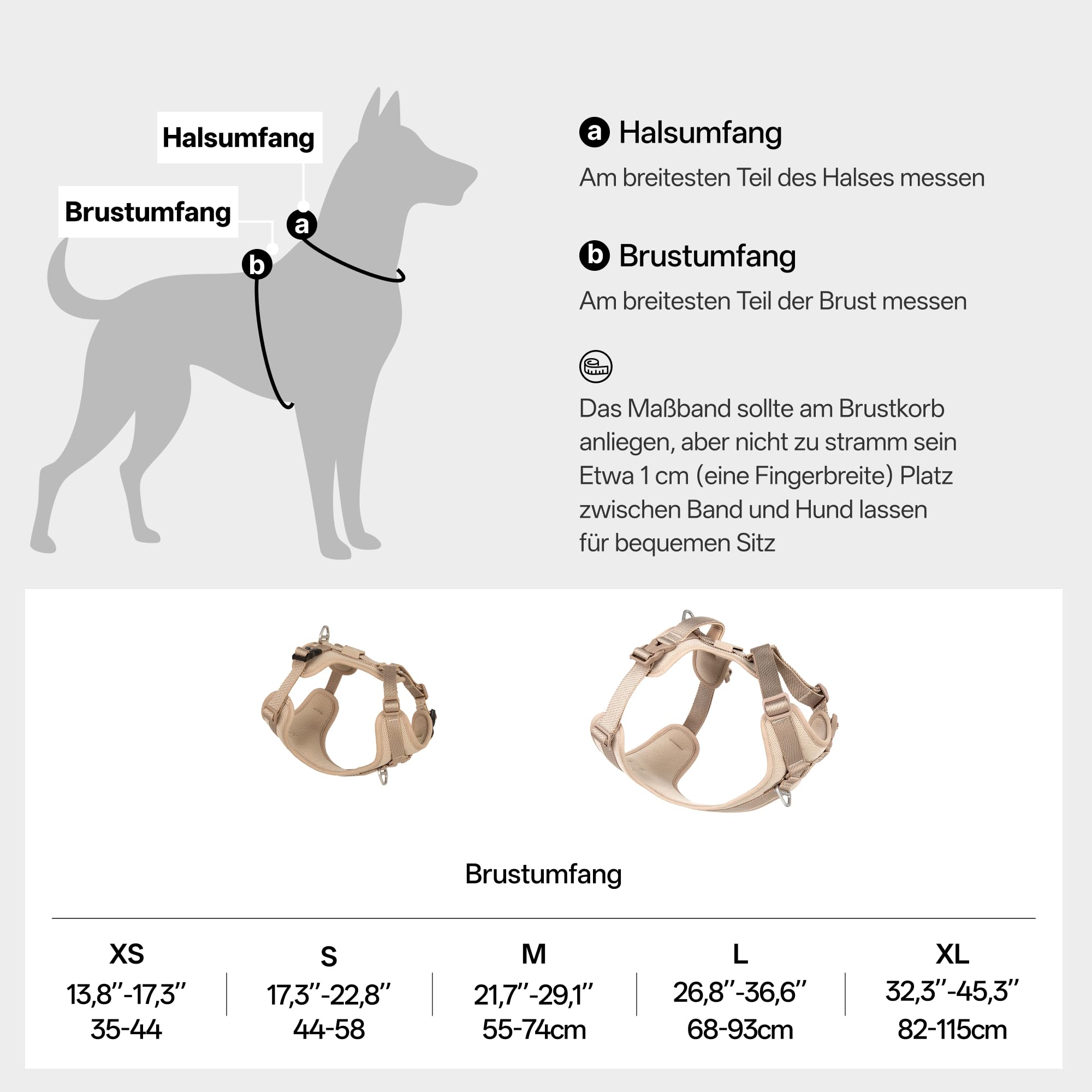 Allwetter Anti Zug Hundegeschirr reflektierendes Geschirr mit QR-Code Label, Gepolstert verstellbares Hundegeschirr für Kleine mittelgroße Große Hunde (Superreflektierend-Erdton, L)