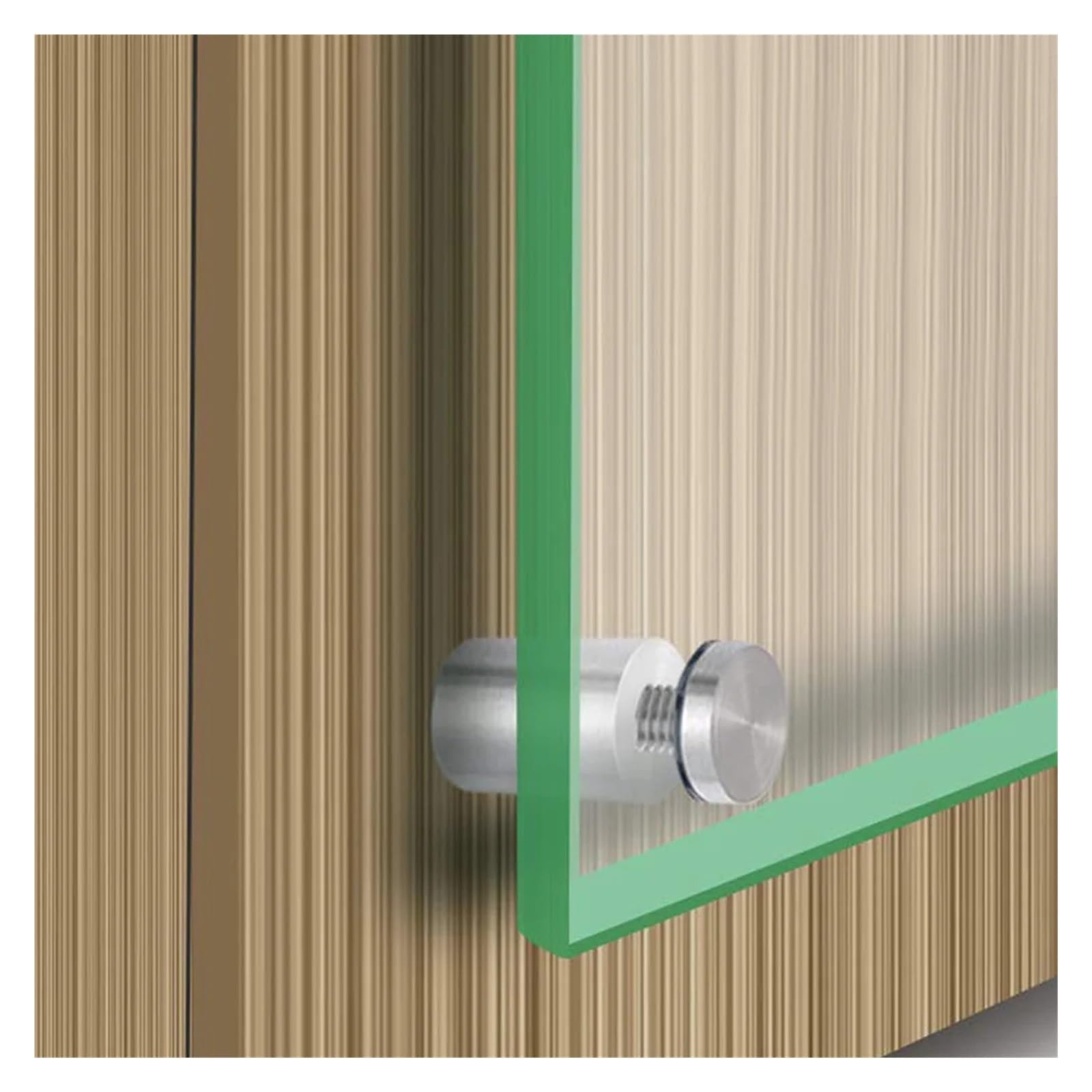 viti in acciaio inossidabile, Viti di supporto pubblicitarie senza cornice in acciaio inossidabile argento da 20 pezzi for vetro 2,5x1,2 cm