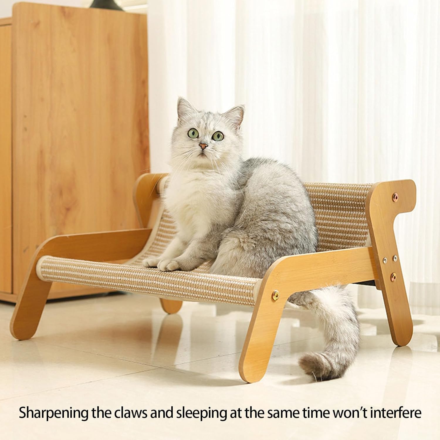 Multiuse Cats Scratcher Bed Oversized Sofa Cardboard Structure Lounge for Sleep Climbing Board Bed