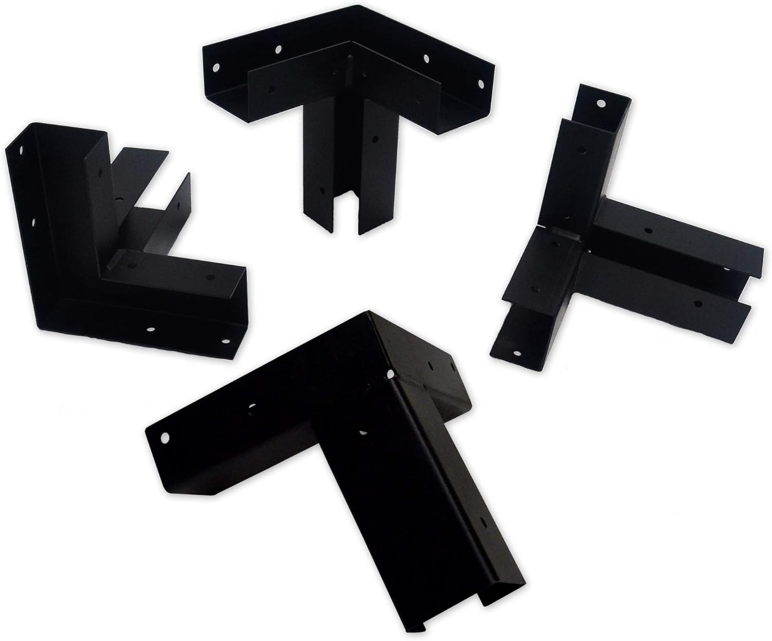 Copper Ridge Outdoors Platform Brackets - (Set of 4) - Elevated Platform Mounts, Powder Coated 11 Gauge Heavy Duty Steel, 4x4 Channels, Elevated Platform for Hunting Blind, Deer Stand Bracket 4x4
