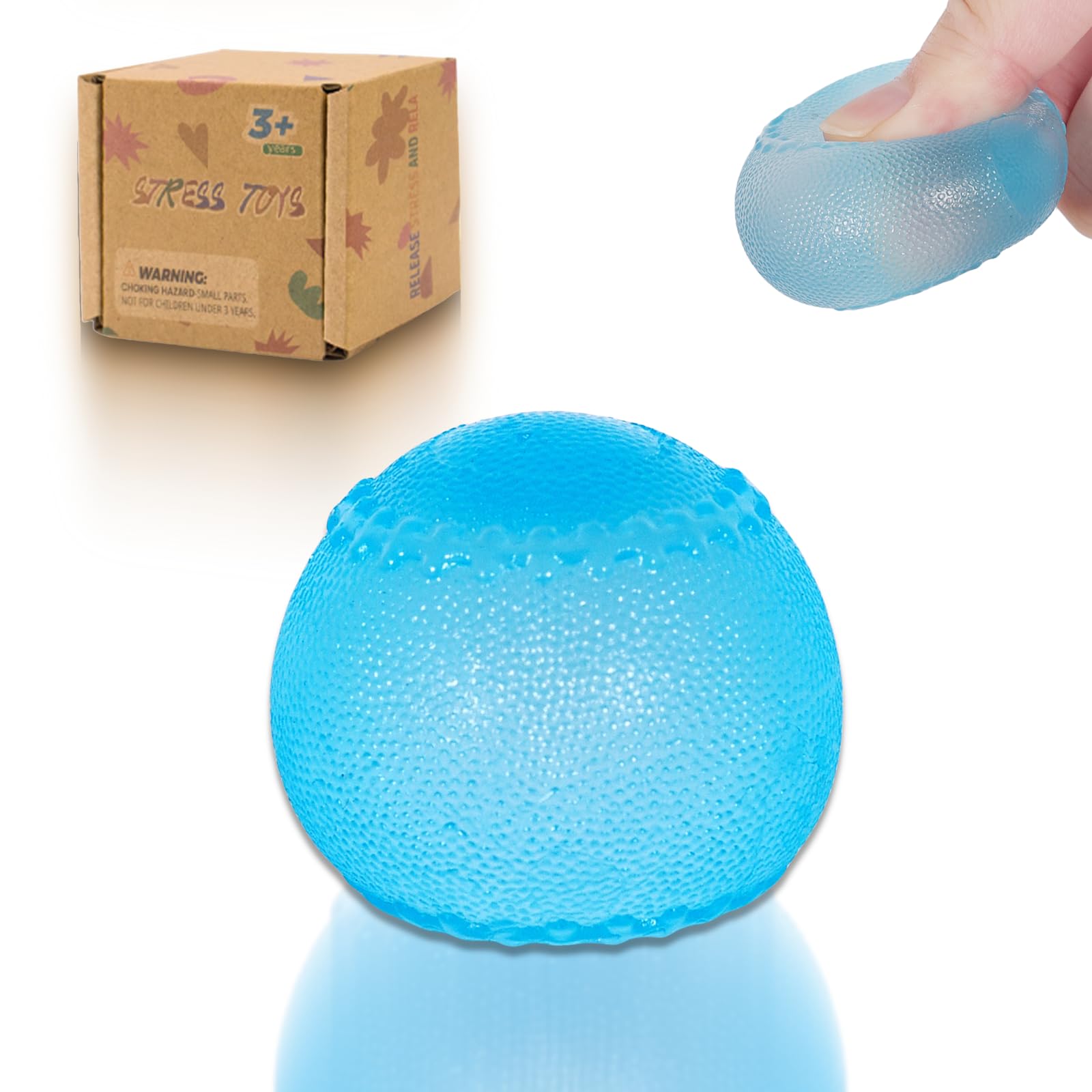 Graphinza Stress Balls for Kids and Adults, Maltose Soft Stress Relief Balls 1.37in, Slow Rise Sensory Toy