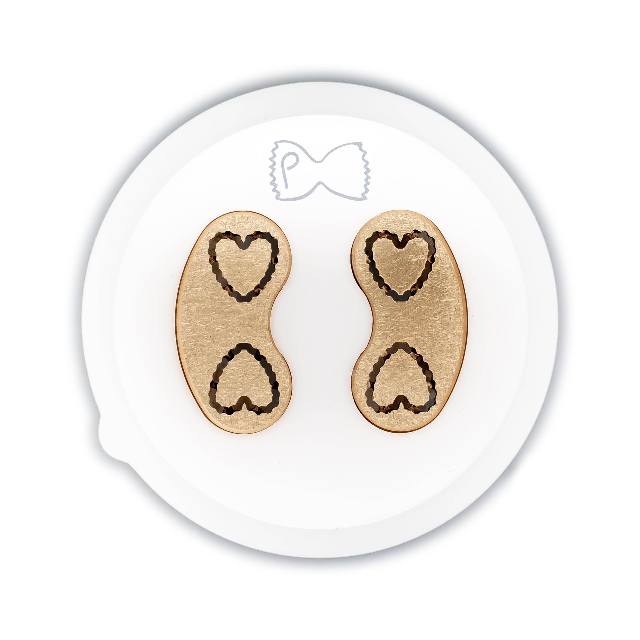 Pastidea - Trafila in bronzo e POM Cuori Rigati compatibile con Philips Pasta Maker Avance e Serie 7000