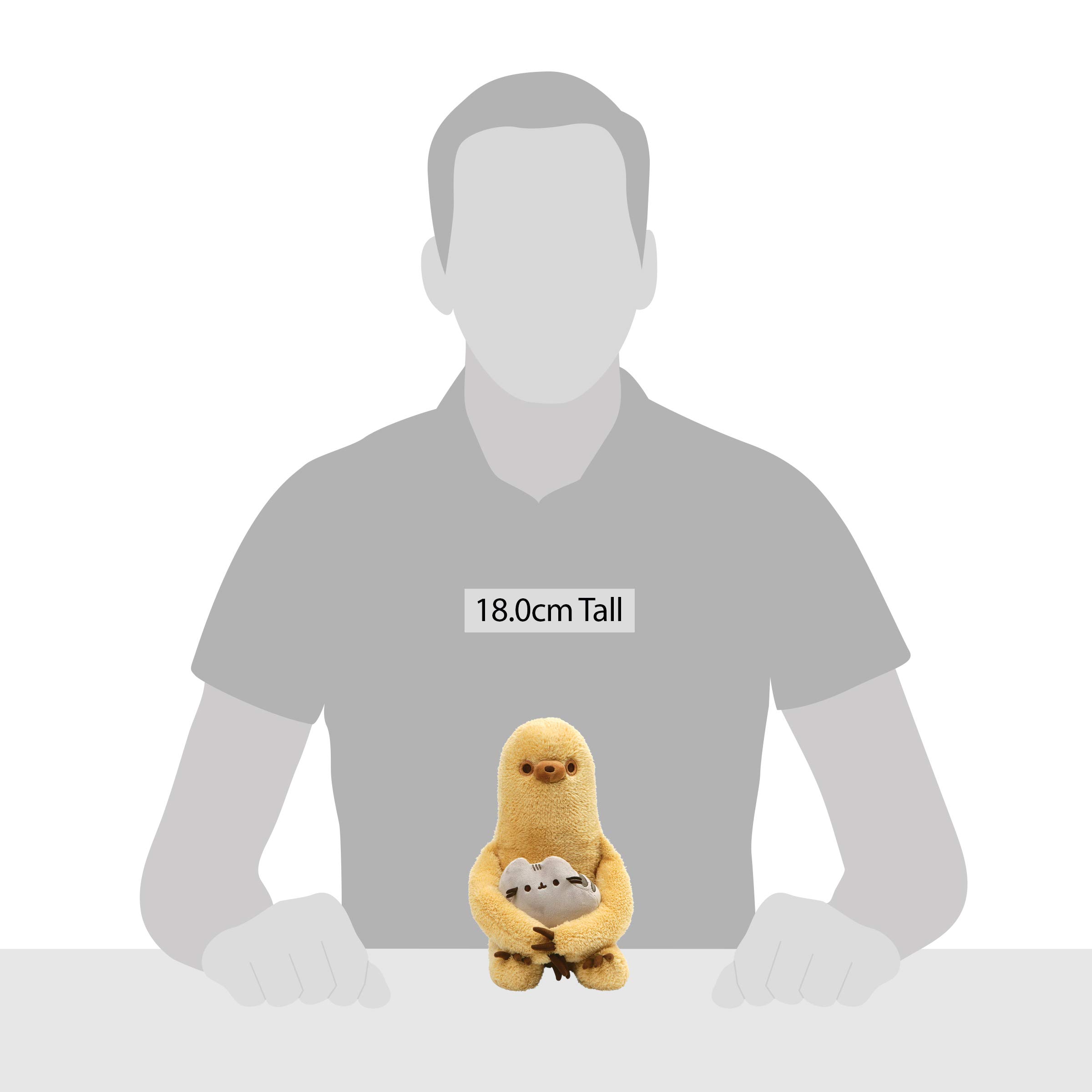 sloth holding pusheen