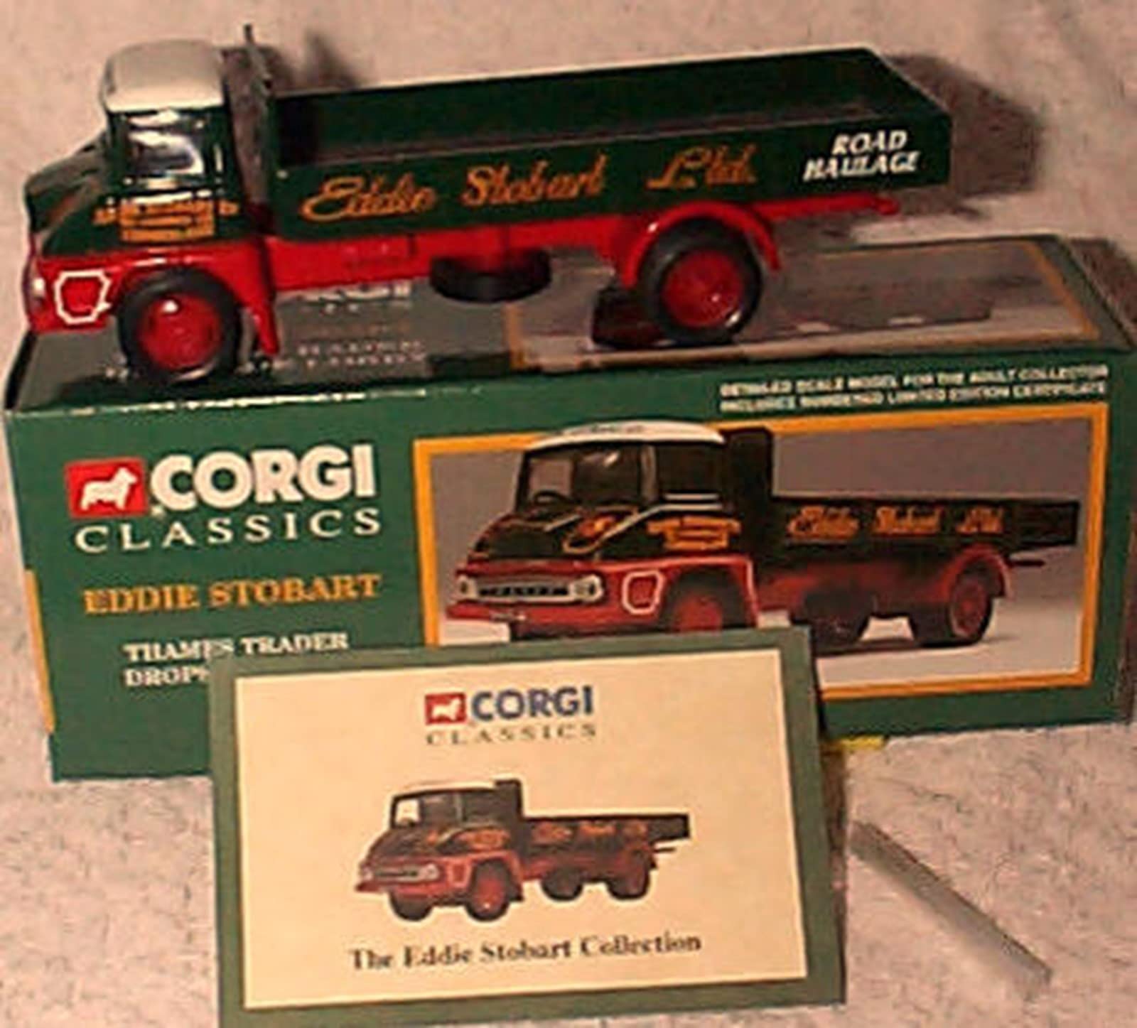 corgi classics eddie stobart thames trader dropside truck 1.50 scale limited edition diecast model (30202-03)