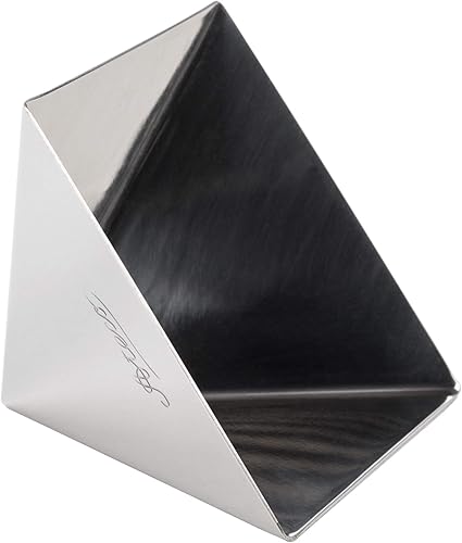 Miniatura 9 de Ateco 4937 molde de pirámide de acero inoxidable grande pirámide grande Plateado