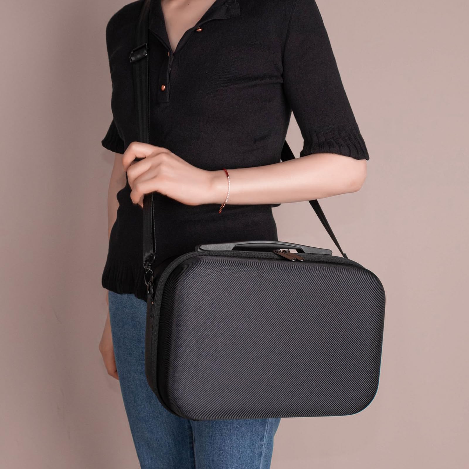 Harte Tragetasche, stoßfest, schützende Reisetasche, Tragetasche, tragbare Reisetasche für Studio-Host-Zubehör, robuste Schutzhülle