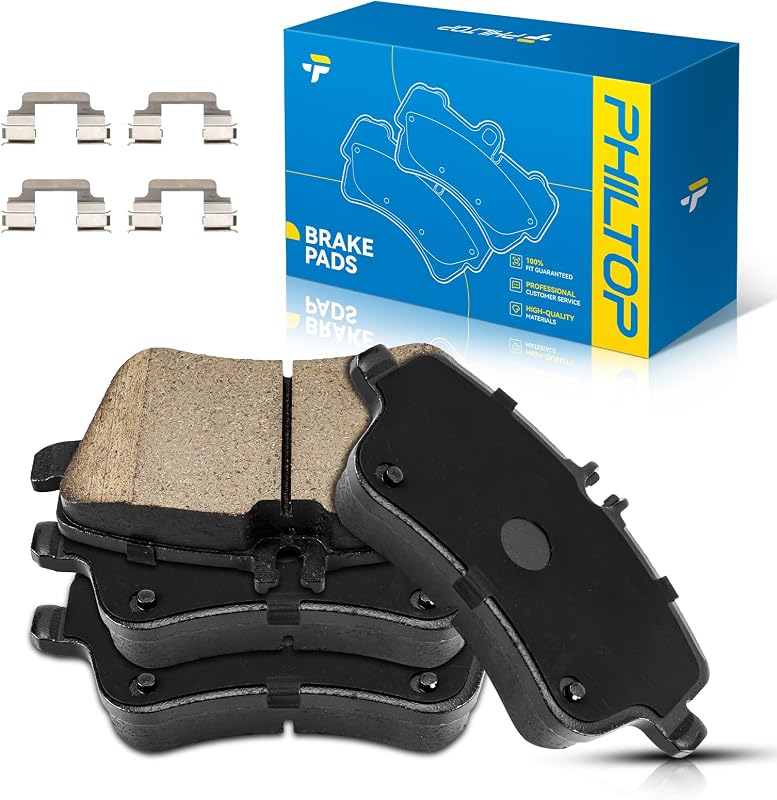 Pastilhas de freio dianteiras cerâmicas PHILTOP D872 para Mercedes-Benz e Maserati – Jogo com 4 unidades