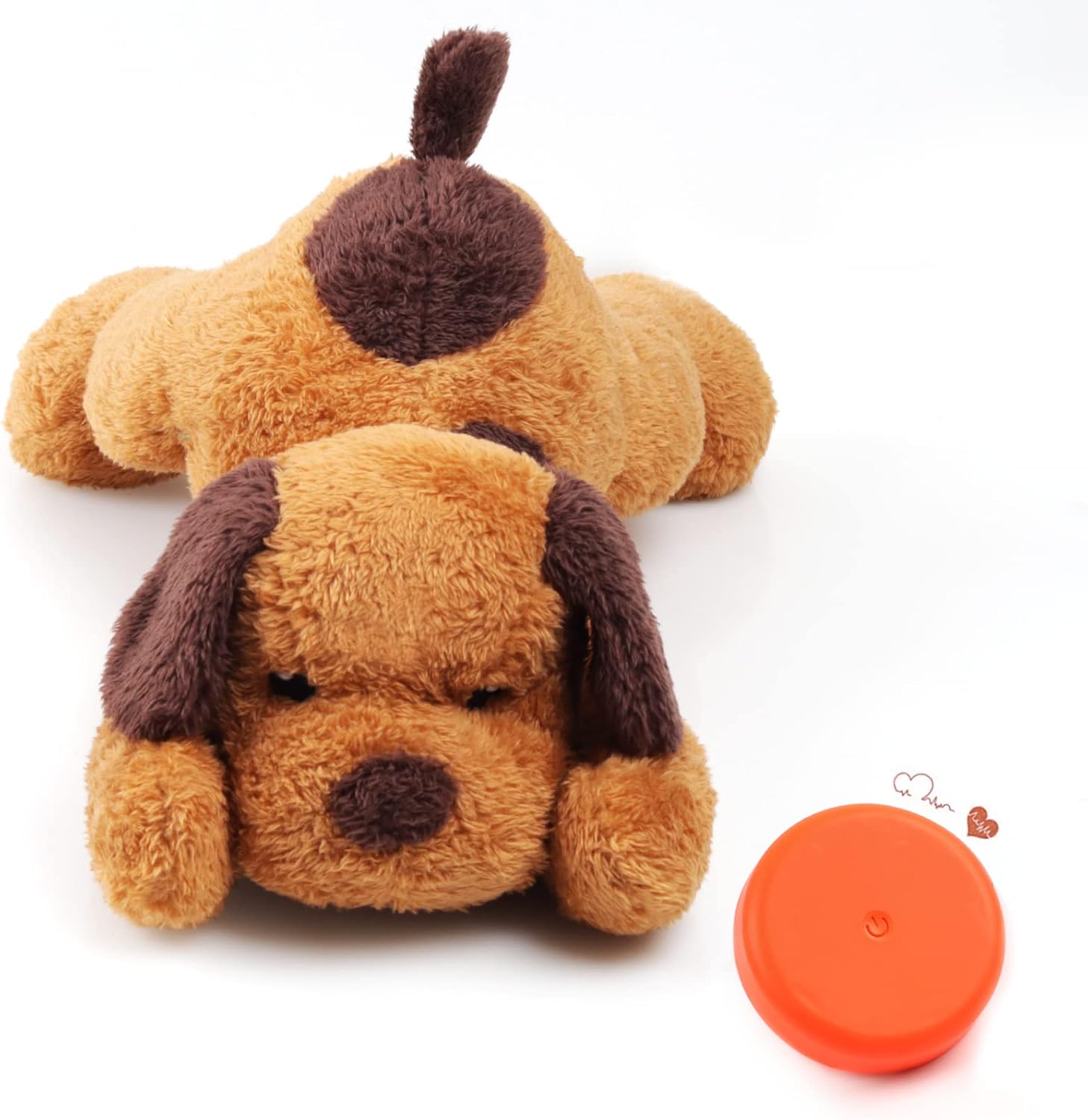 OKAMDERT Heartbeat Puppy Toy, Puppies Sleep Aid Plush Toy