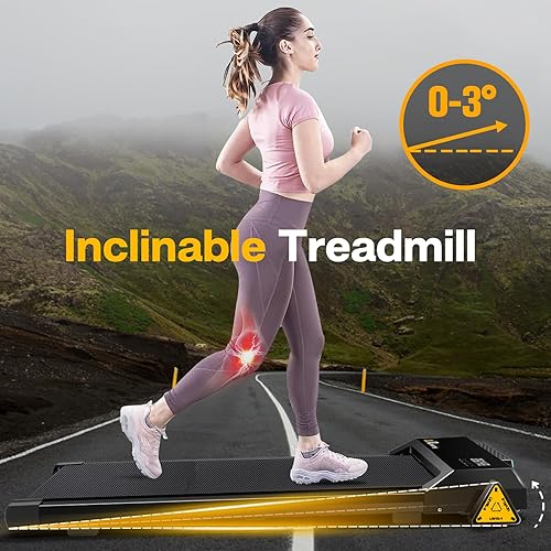 Miniatura 10 de Caminadora para debajo del escritorio, almohadilla para caminar para el hogar y la oficina, caminadora portátil de 2.5 HP, máquina de correr para