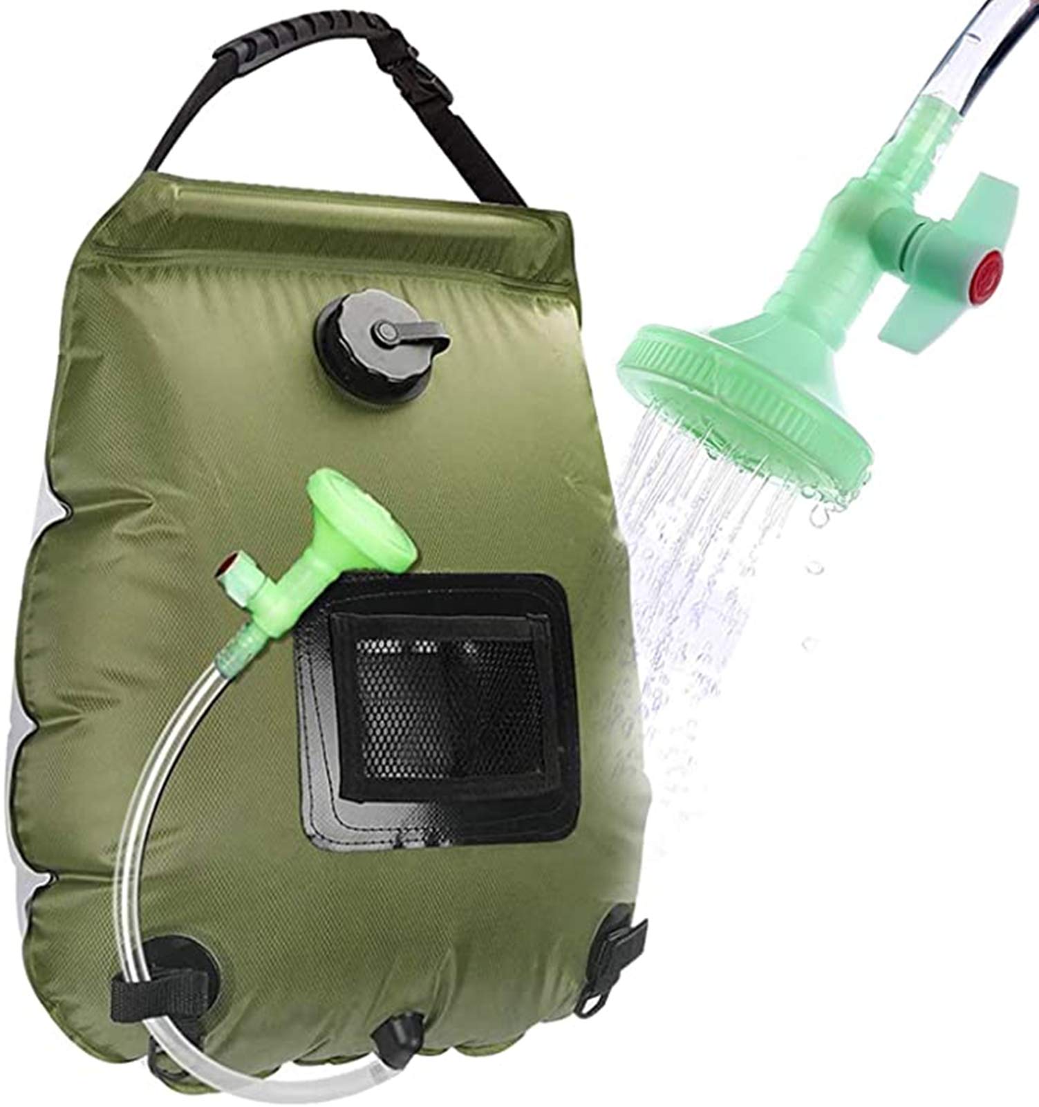 20L Solar Shower Bag Camping Beach Swimming Heating Bathing Bag Portable Hot Water Supply Sun Energy Hydration Backpack