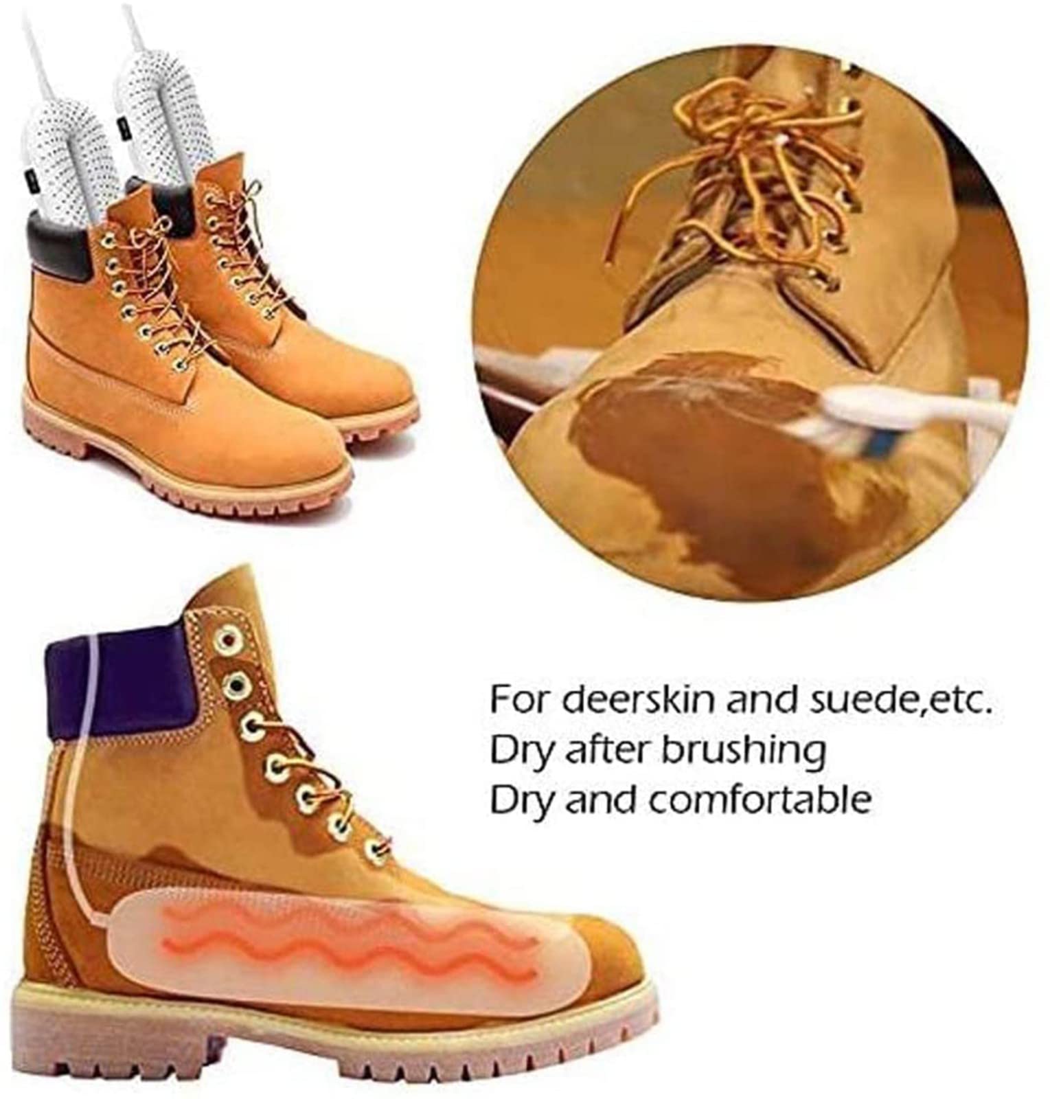 Asciuga Scarpe Elettricom Scaldascarponi, Scalda e asciuga Scarpe, Asciuga Stivali Essiccatore per Scarponi, Scarponi da Sci(Purple)