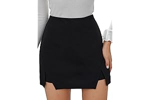 High-Fashion Black Skort: Elegance Redefined for Women