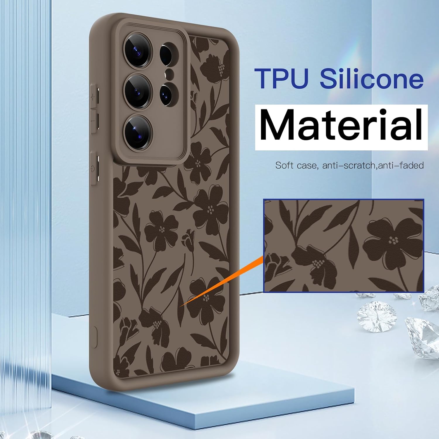 Floral Case Compatible with Samsung Galaxy S26 Ultra Cute Flower image 2