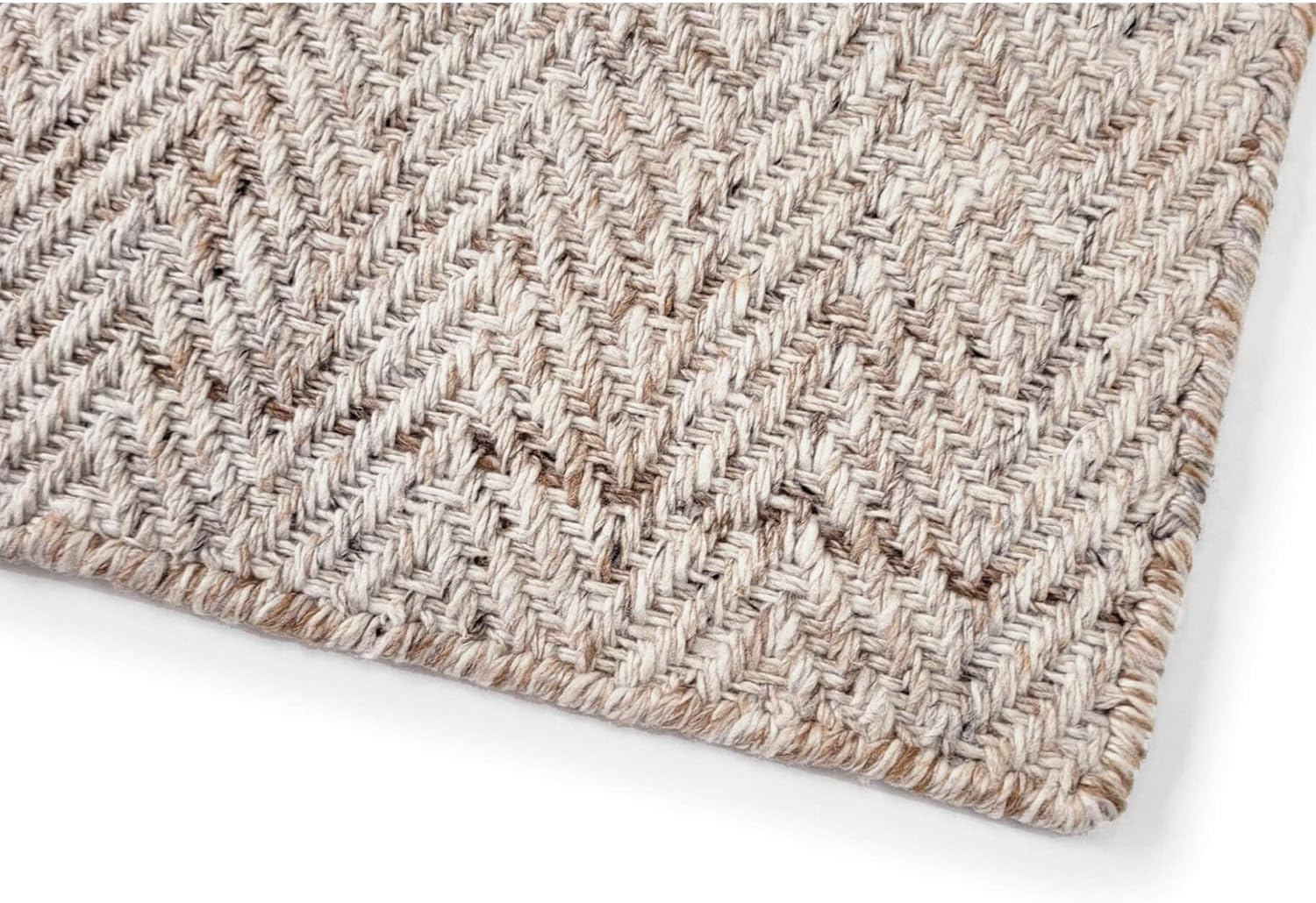 Outer 100% Recycled Plastic - Stain-Resistant Indoor Outdoor Rug Outdoor Rugs for Patio, Deck, Sun Room, Porch, RV, Fade-Proof, Easy to Clean, Neutral Design - Pebble Gray, 8x10