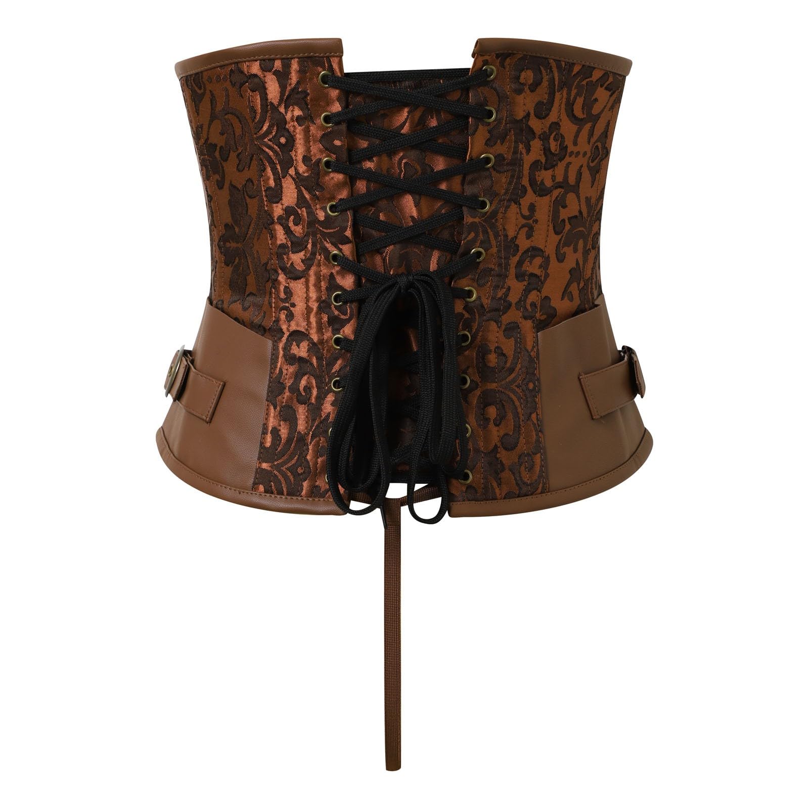 Corset Mujer CorpiñOs Negro CinturóN Corsé Modelador Cintura con Varillas de Diseño Estético para Uso Diario y Combinación Versátil