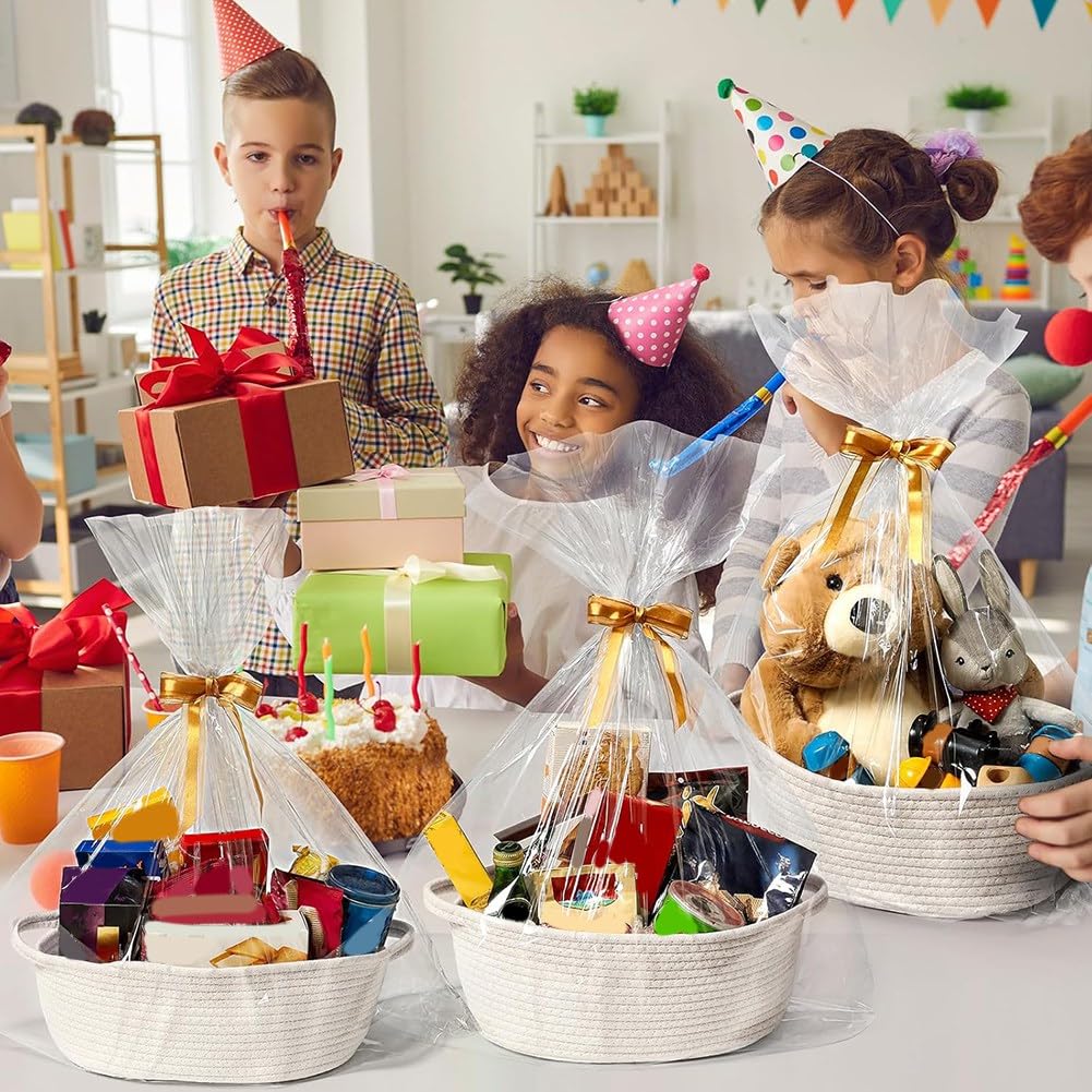 8er-Pack Kleiner Gewebter Korb, Leer, Dekorative Geschenktruhe, Box, Süßer Baby-Geschenkkorb Fürs Kinderzimmer