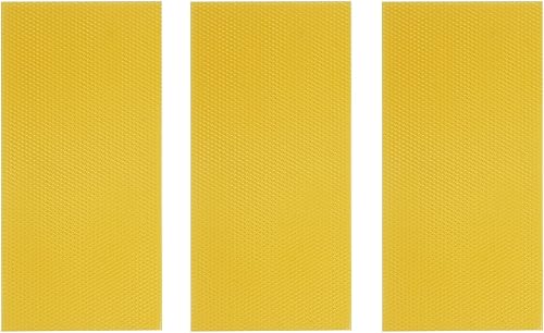 Miniatura 2 de TFCFL 30 Uds. Hoja de base de panal de abeja, marcos de cera de colmena natural, 7.68 x 16.33 pulgadas, herramienta de equipo de apicultura para la