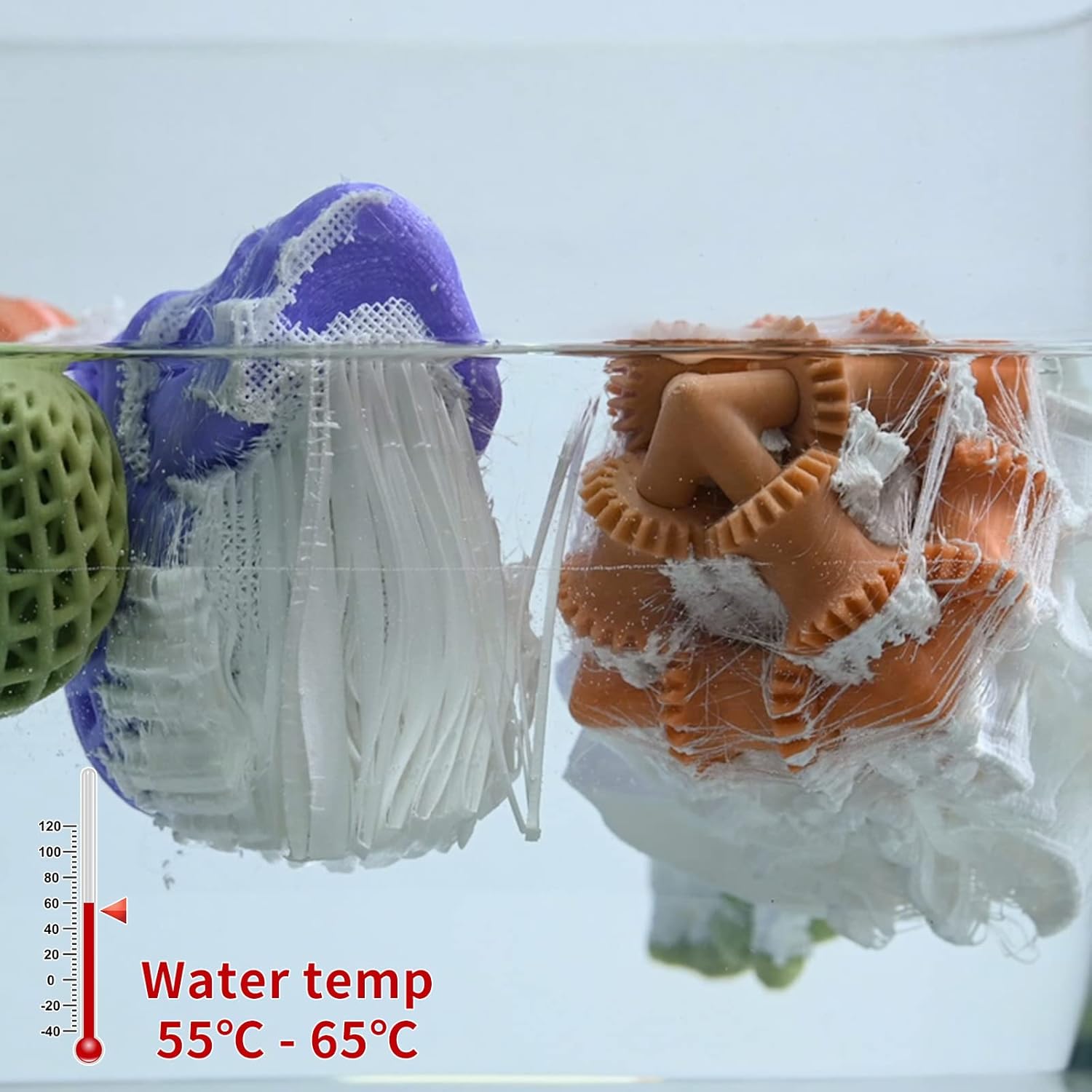 PVA Filament, Water Soluble Support 3D Printer Filament 1.75mm 0.5KG Spool for 3D Printers, Natural