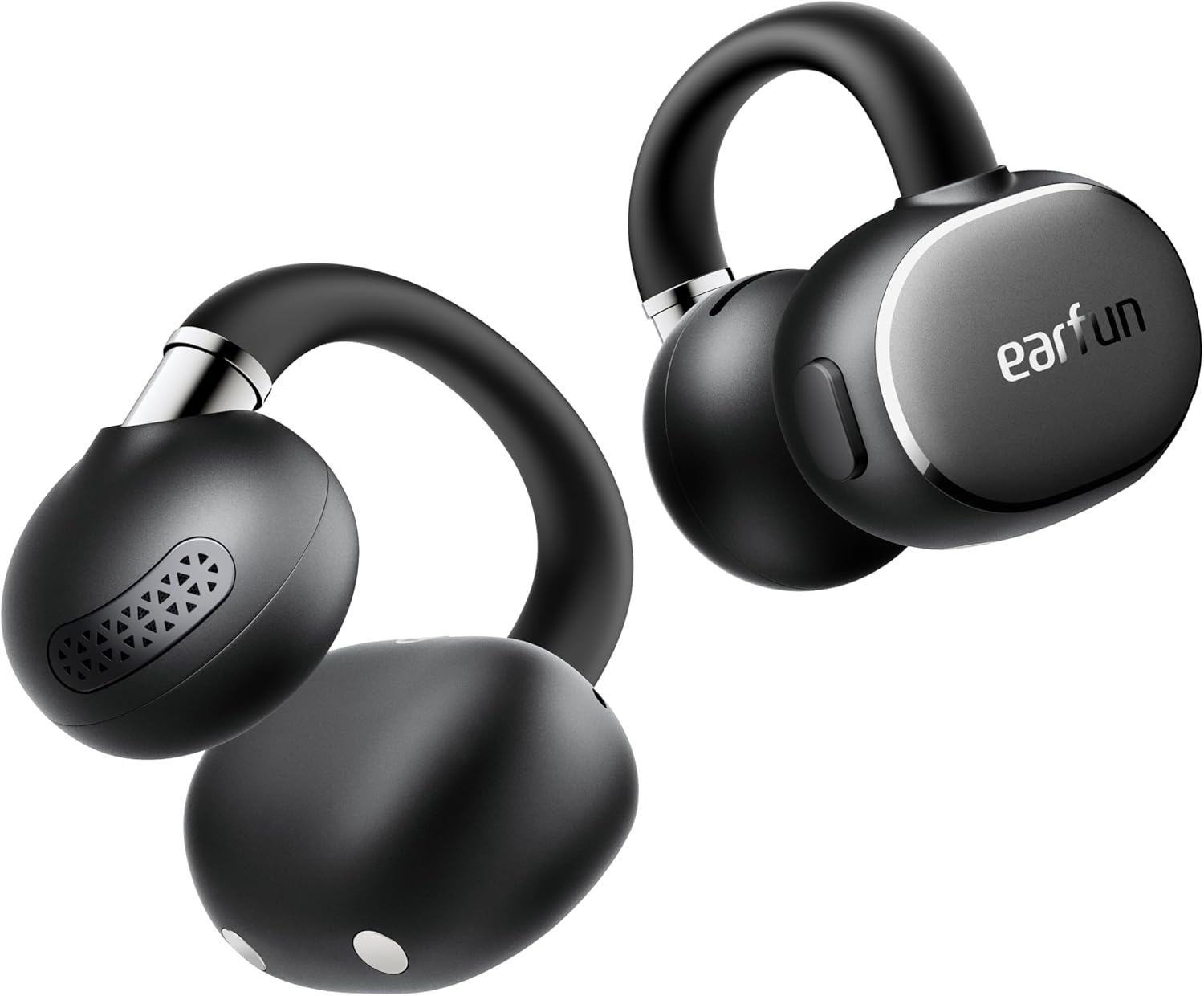 EarFun Clip 2 Open Ear Earbuds, Clip On Headphones, LDAC, Hi-Res Audio, 12mm Titanium Driver, 4 Mics AI Clear Call, AI Translation Earbuds, Secure Fit, 40H Playtime, Bluetooth 6.0 for Running, Workout