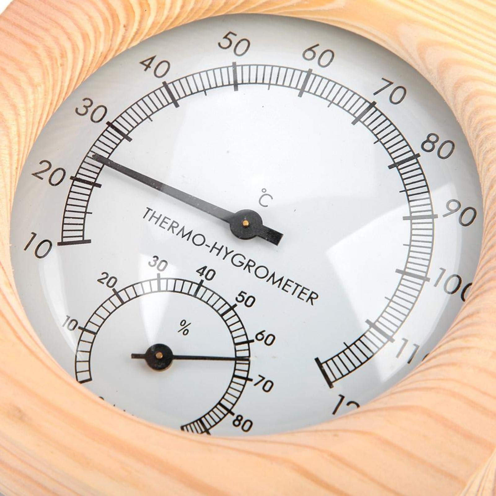 Thermomètre Hygromètre 2 en 1 Précision Élevée 10°C-120°C Sauna Salle de Bain Maison Spa Installation Simple Suitable for Saunas Traditionnels et Espaces Humides