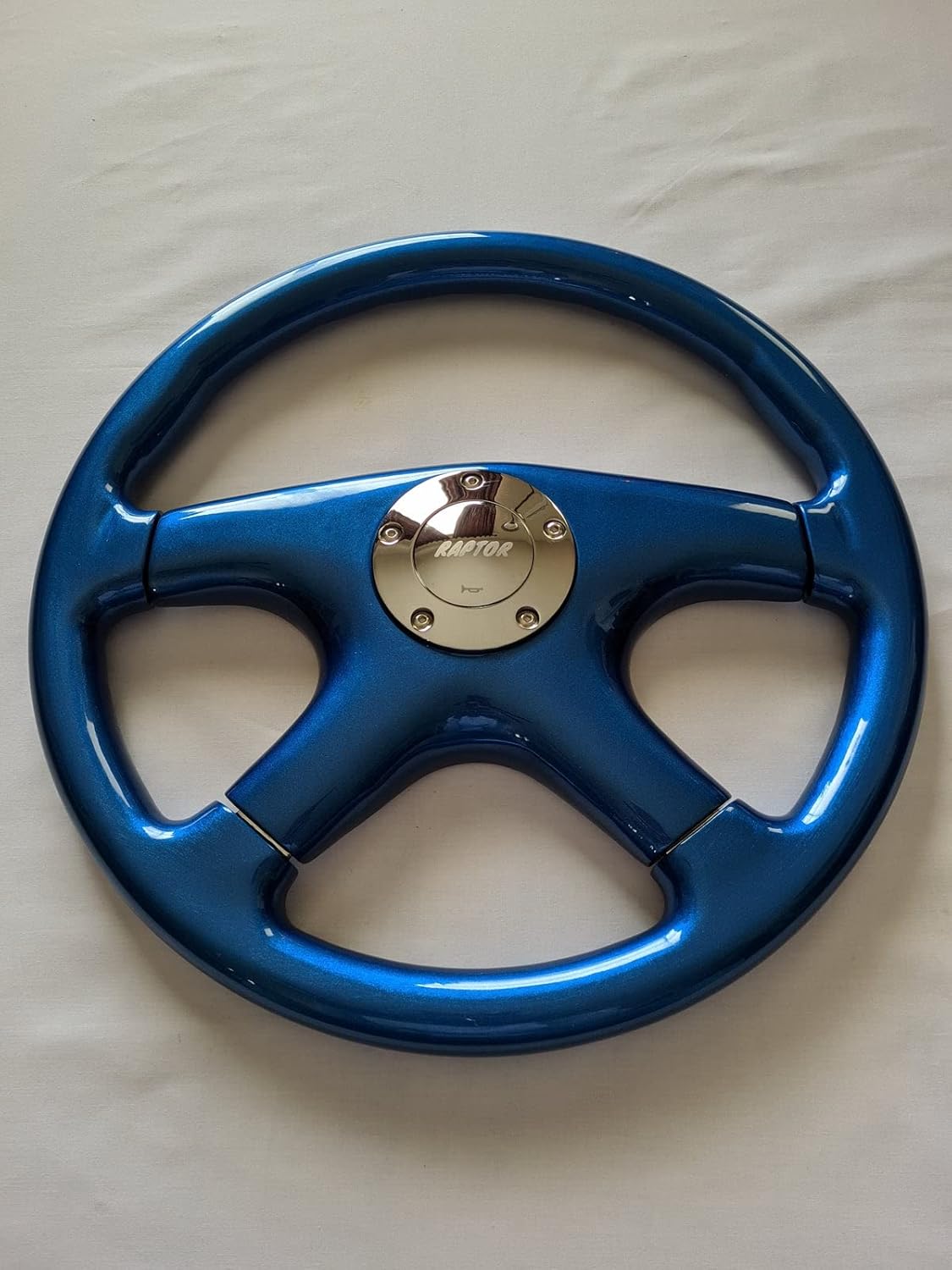RAPTOR 15'' Blue Wood Steering Wheel