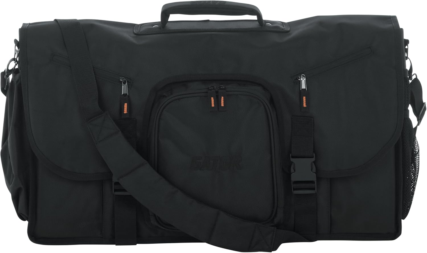 Gator Cases Club Series DJ Controller Messenger Bag with Bright Orange Interior; Fits Large Controllers - 25" (G-CLUB CONTROL 25)
