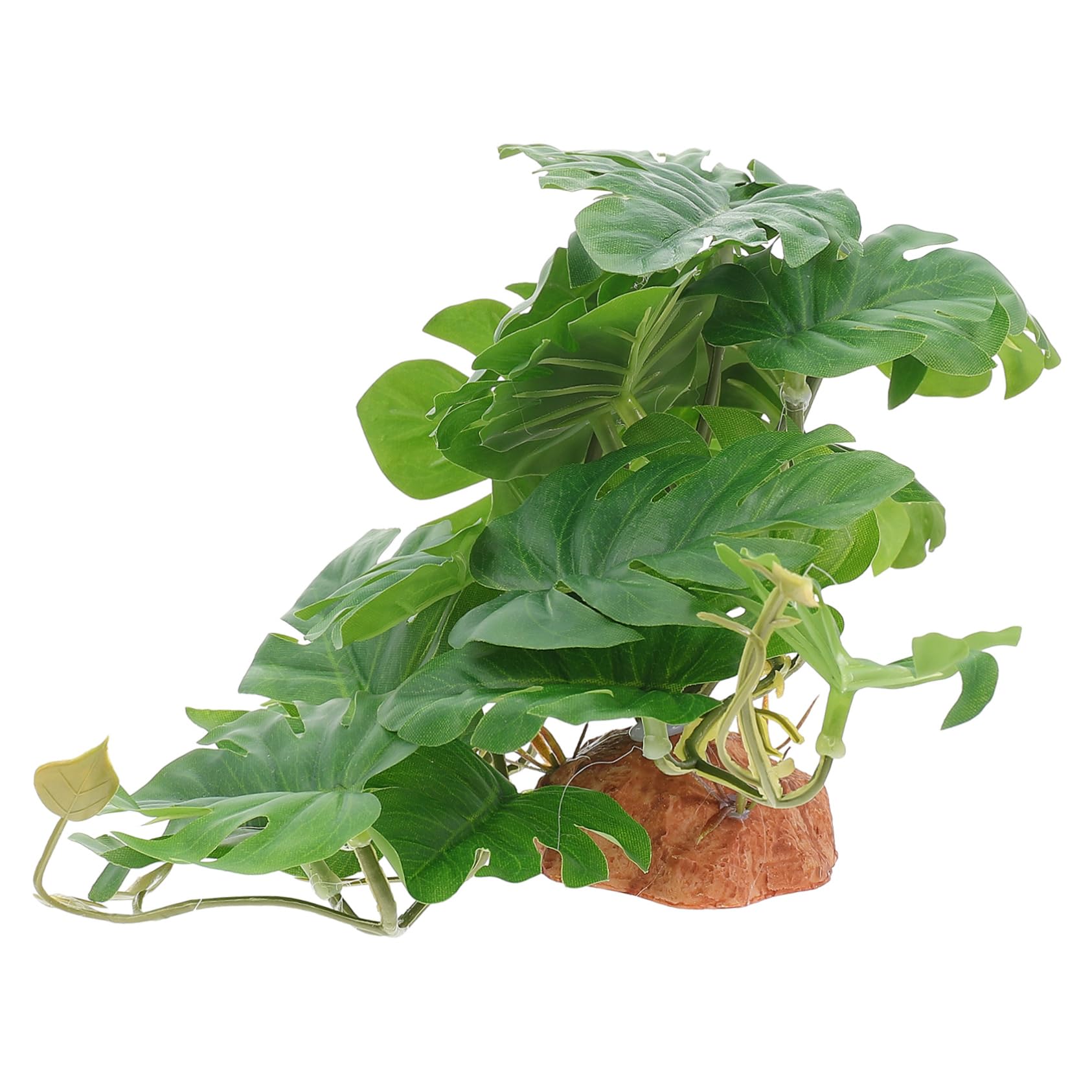 BCOATH Decorative Reptile Plant Artificial Terrarium Fake Plant for Reptile Enclosure Vivid Color Decoration for Lizard Turtle and Amphibian Habitats Durable