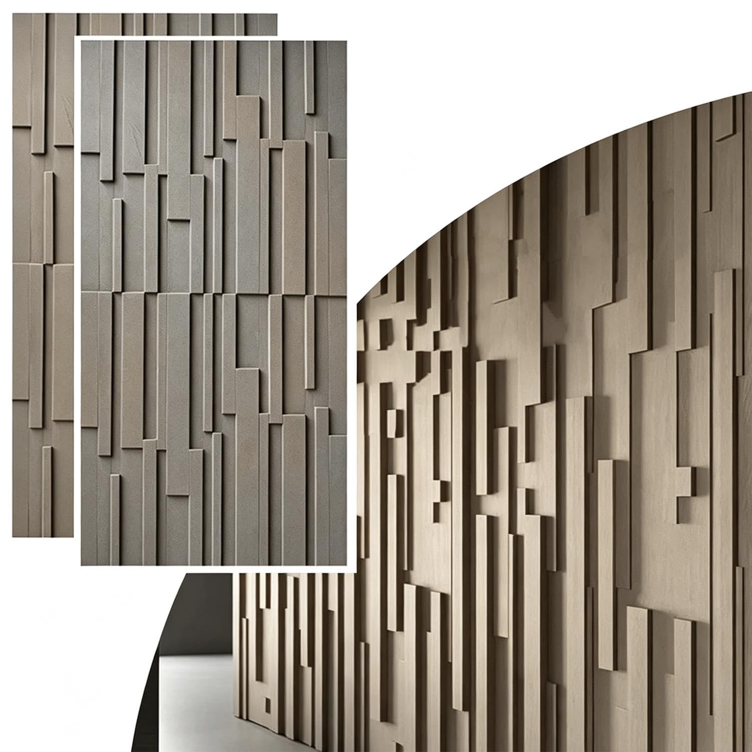 2 Szt Nowoczesne Panele Ścienne - 120x60cm