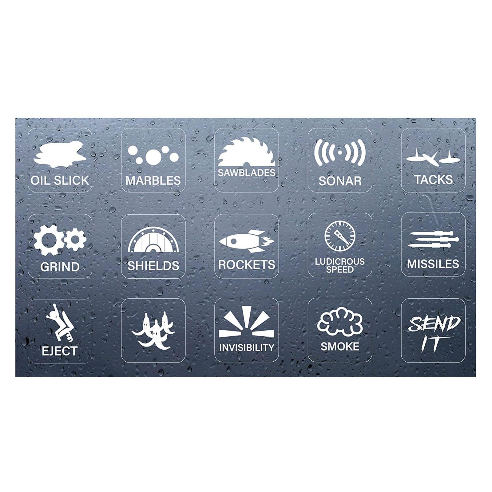 Customizable Car Interior Switches Stickers for Enhanced Aesthetic and & Remove Without Residues Car Interior Decals